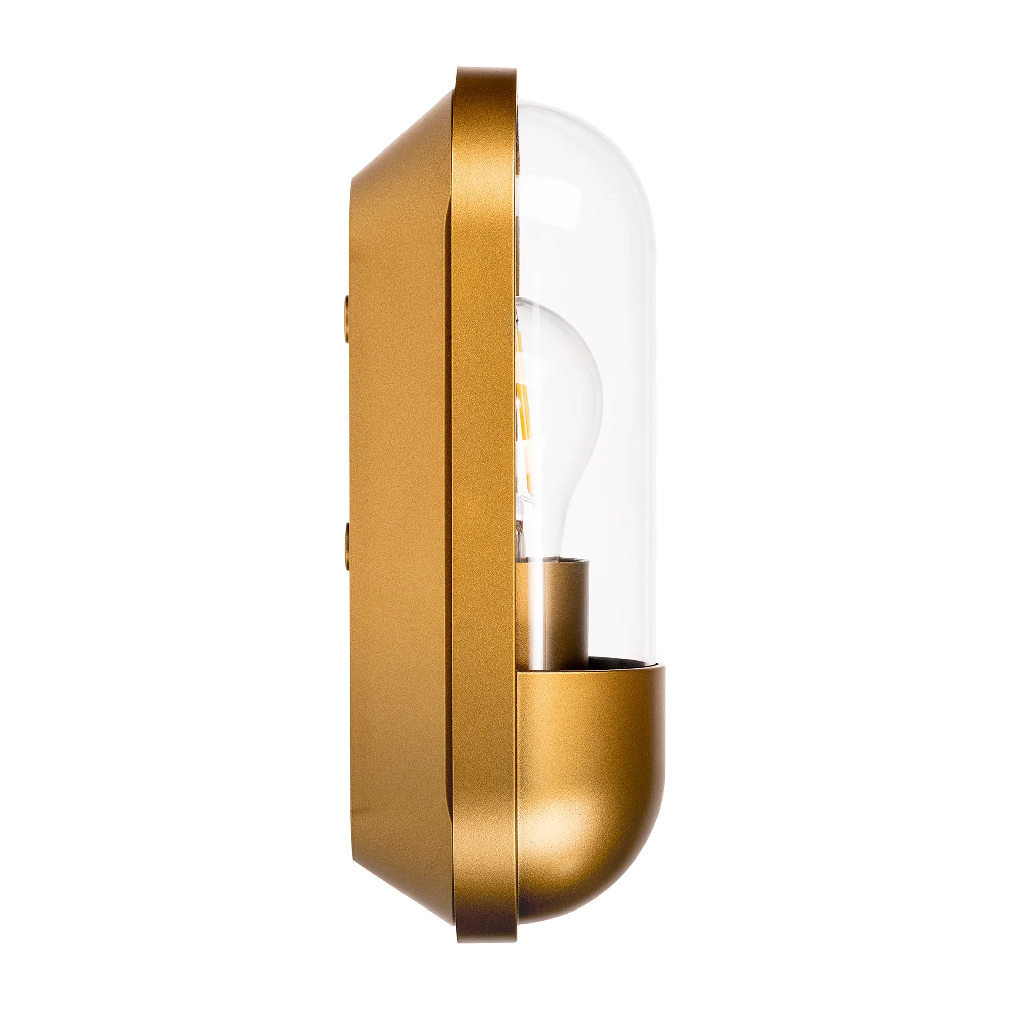 HV3512W-PB - Lume Polycarbonate Brass Wall Light - Image 3