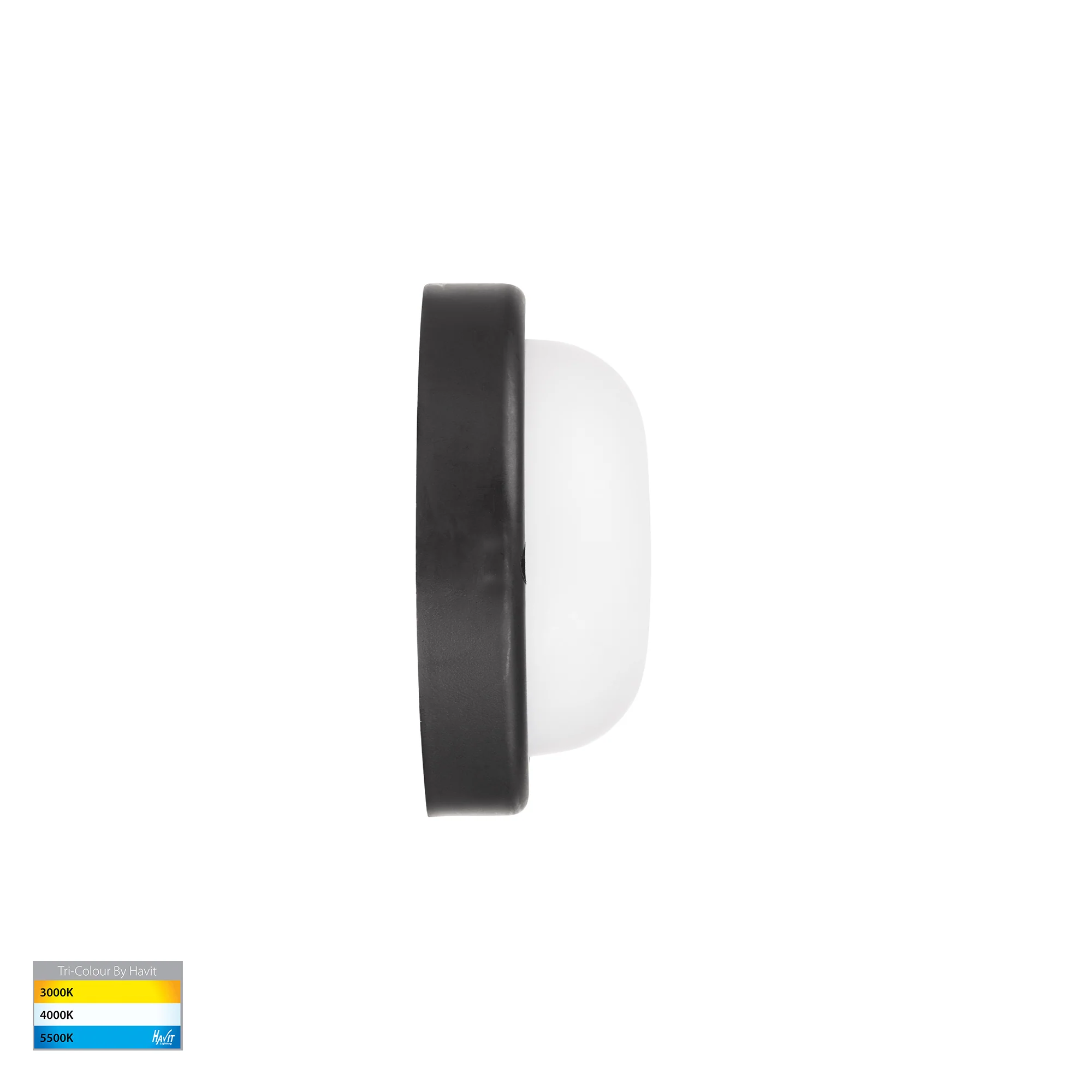 HV3523T-BLK - Muovi Polycarbonate Black Wall or Ceiling Light - Image 4