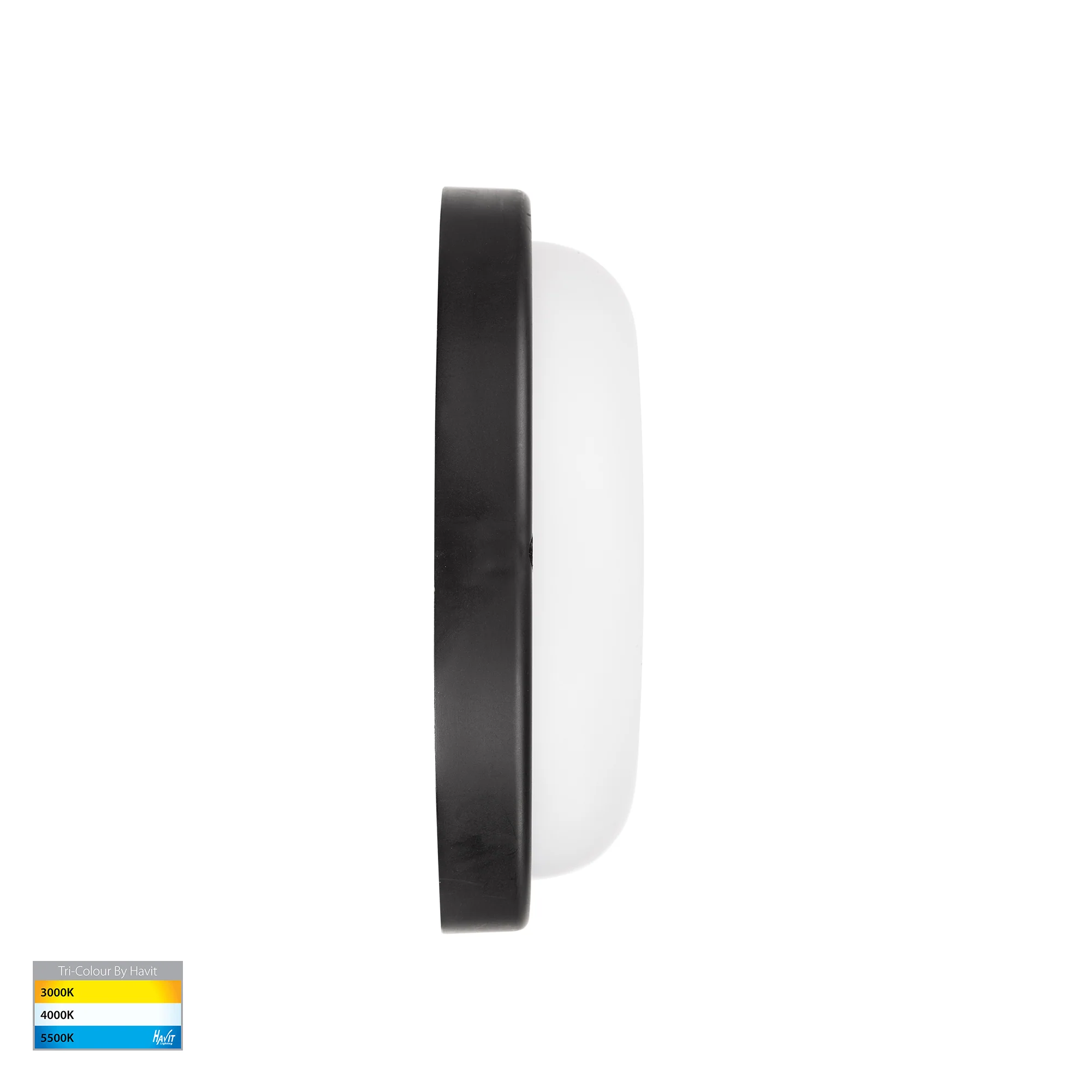 HV3525T-BLK - Muovi Polycarbonate Black Wall or Ceiling Light - Image 4