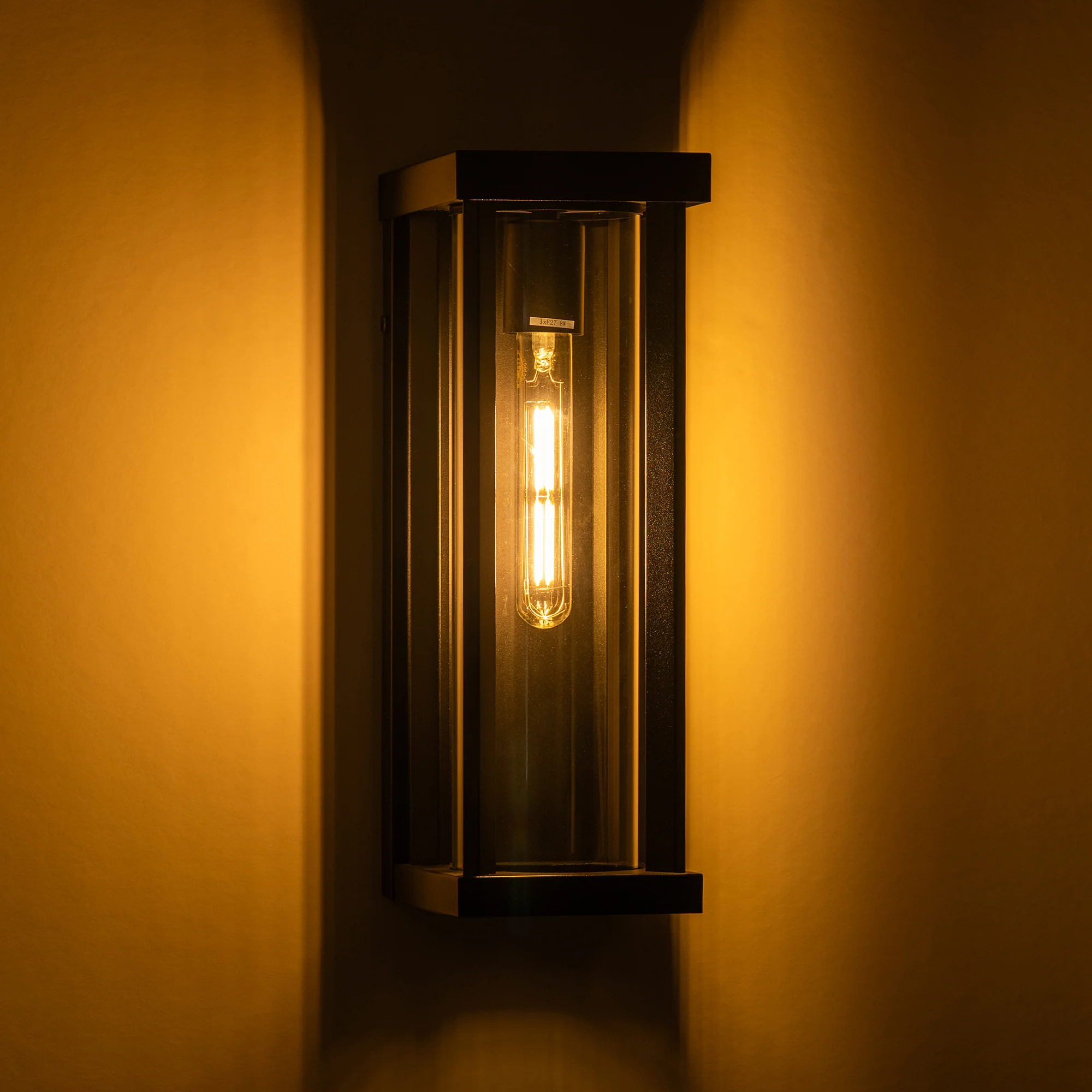 HV3534W-S-BLK - Nalia Galvanised Iron Black Wall Light - Image 3