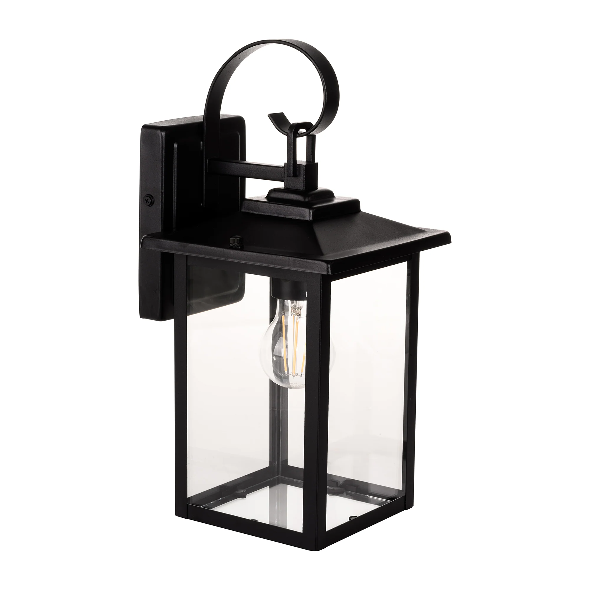 HV3535W-S-BLK - Madix Galvanised Iron Black Wall Light - Image 5