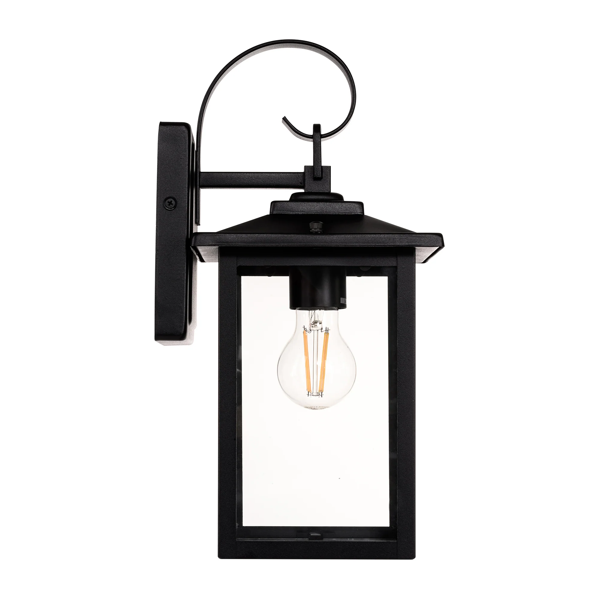 HV3535W-S-BLK - Madix Galvanised Iron Black Wall Light - Image 6
