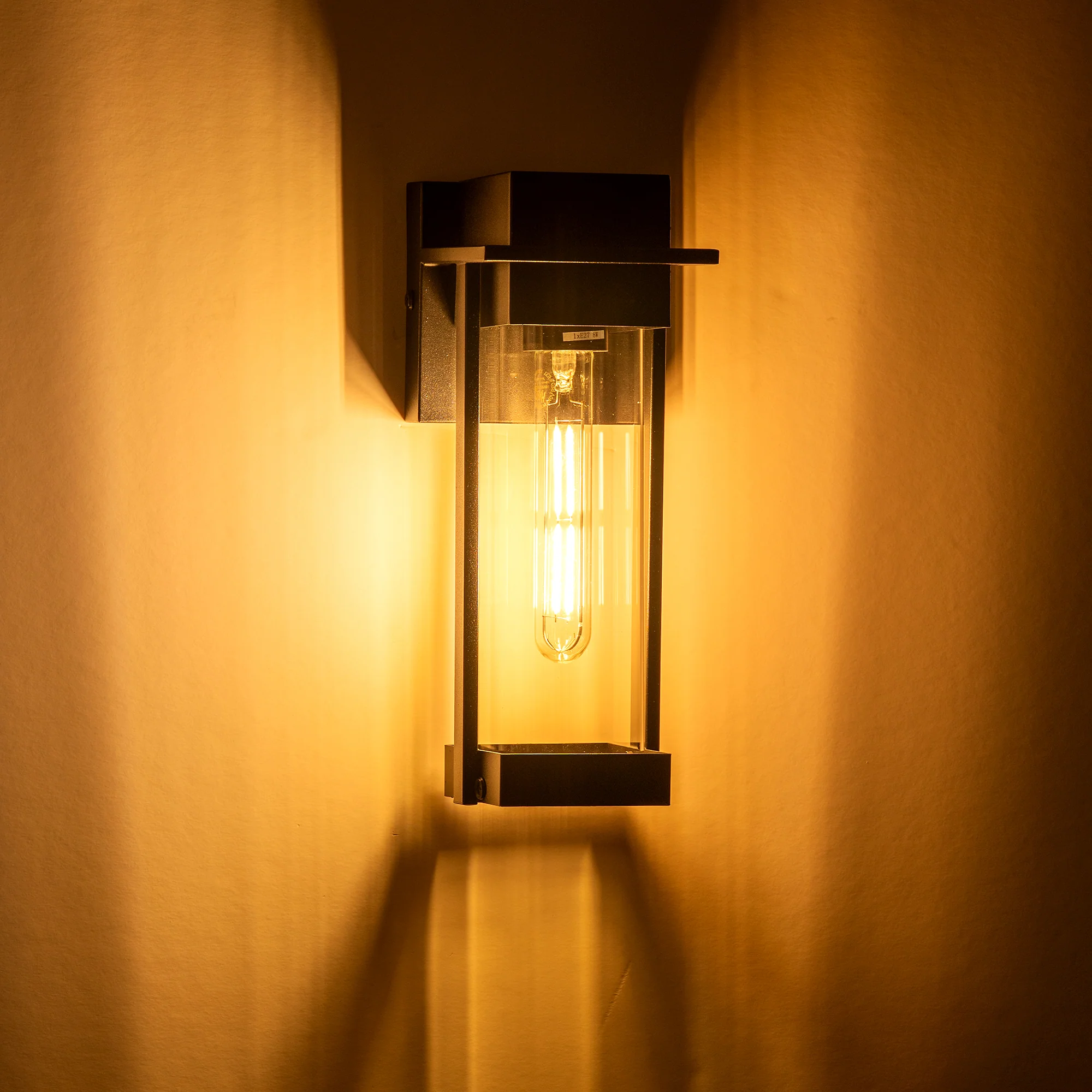 HV3537W-S-BLK - Ashton Galvanised Iron Black Wall Light - Image 3