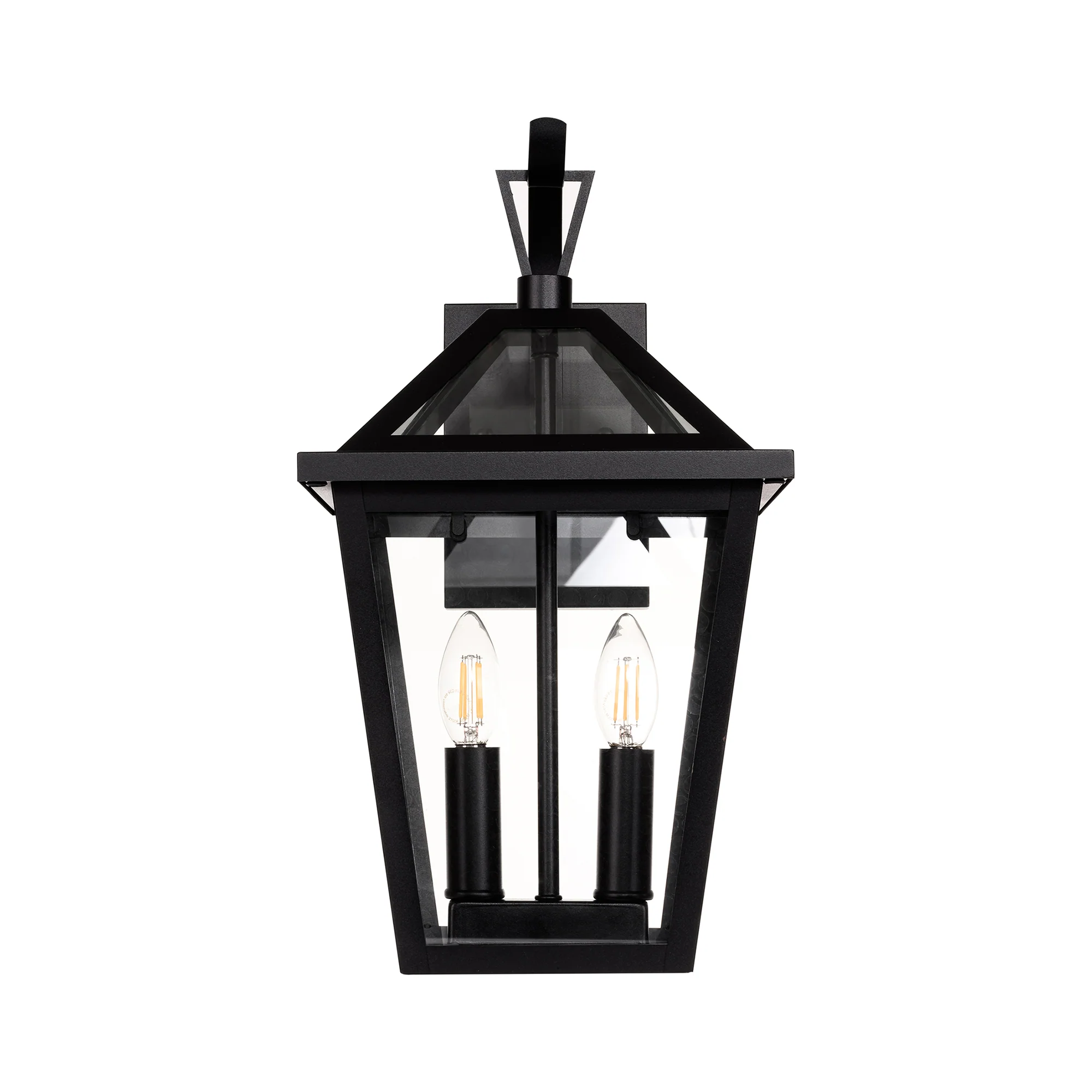 HV3538W-S-BLK - Karter Galvanised Iron Black Wall Light - Image 4