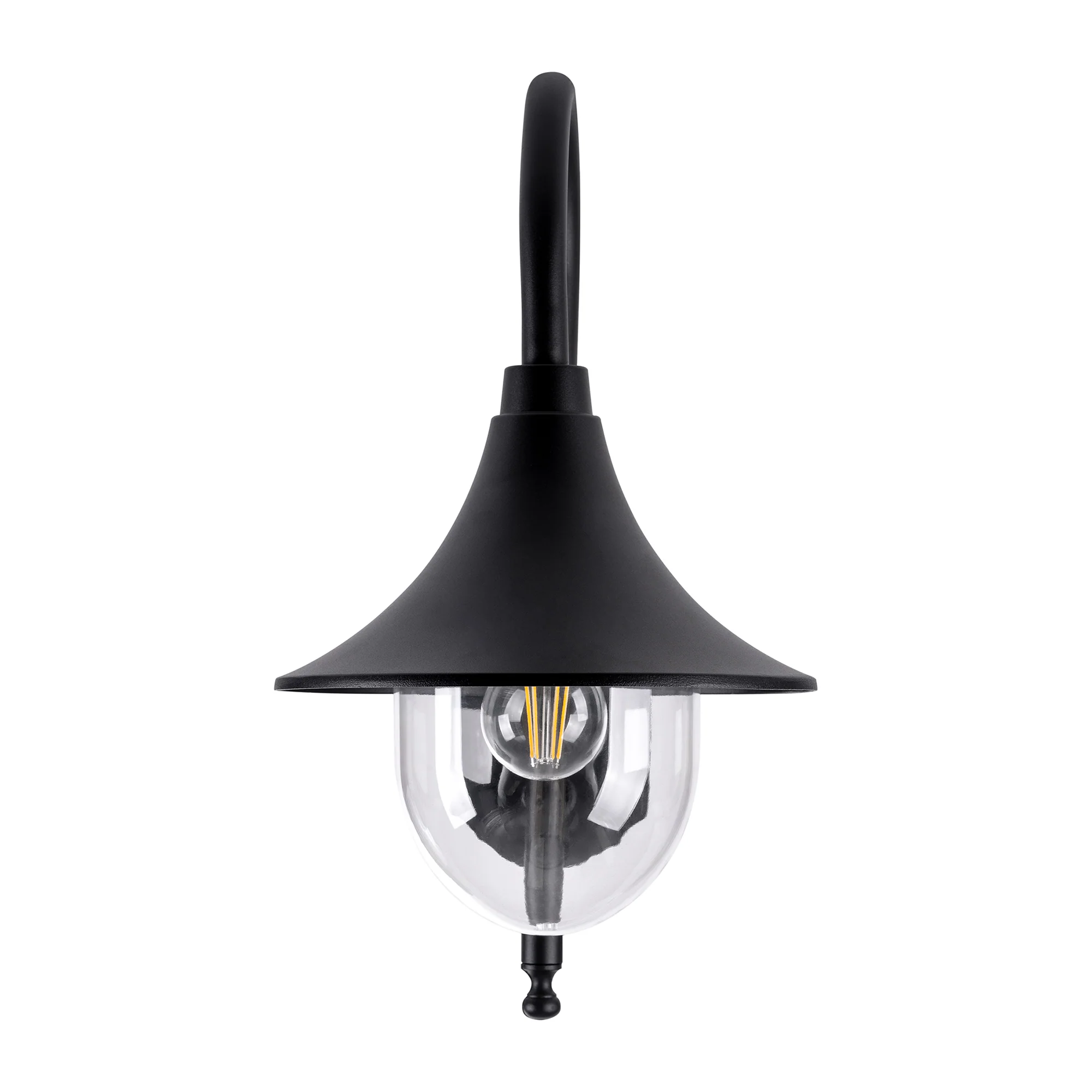 HV3554W-BLK - Hove Aluminium Black Coach Wall Light - Image 4