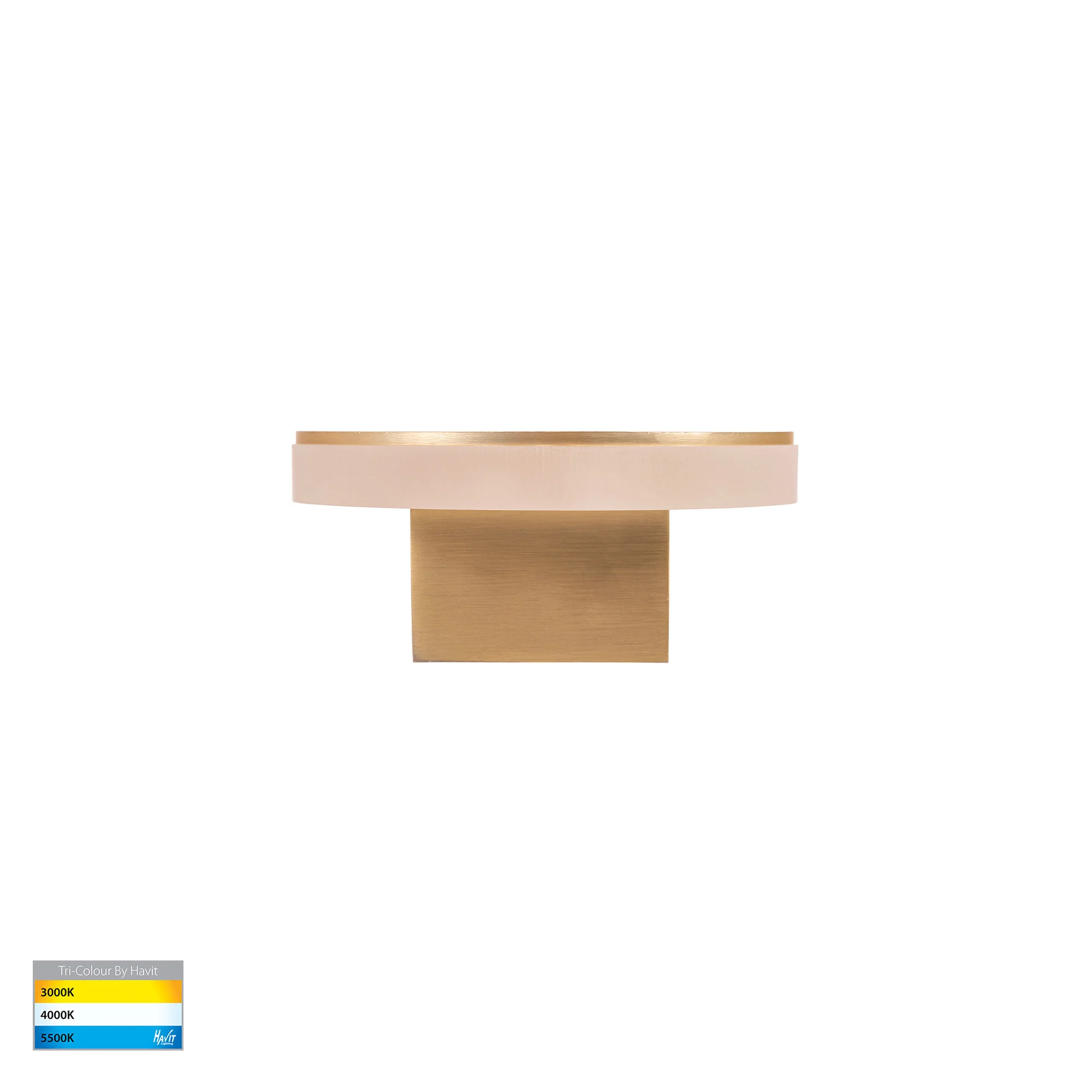 HV3561T-BR - Barline Shadow Aluminium Brass 300mm Wall Light - Image 4
