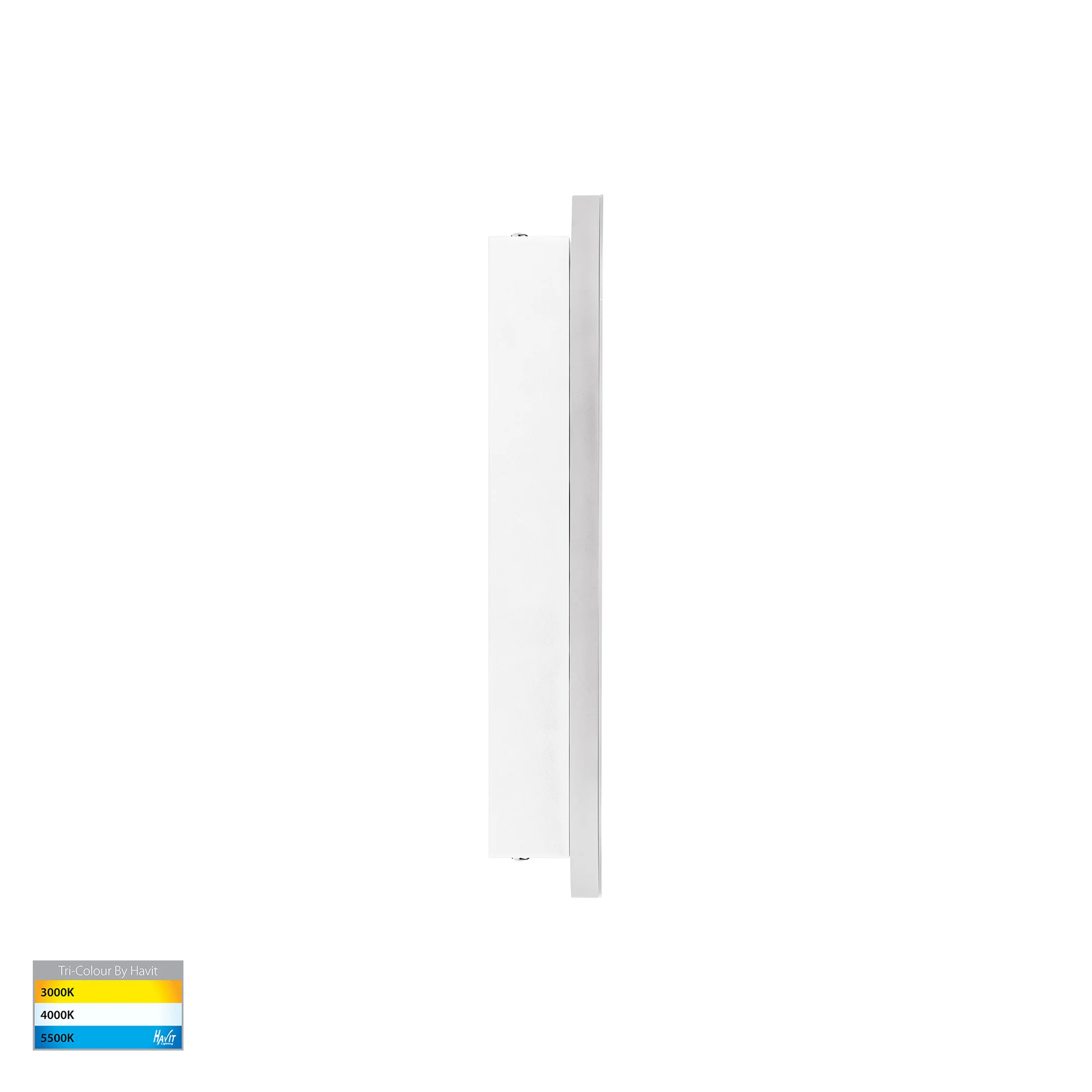HV3561T-WHT - Barline Shadow Aluminium White 300mm Wall Light - Image 3