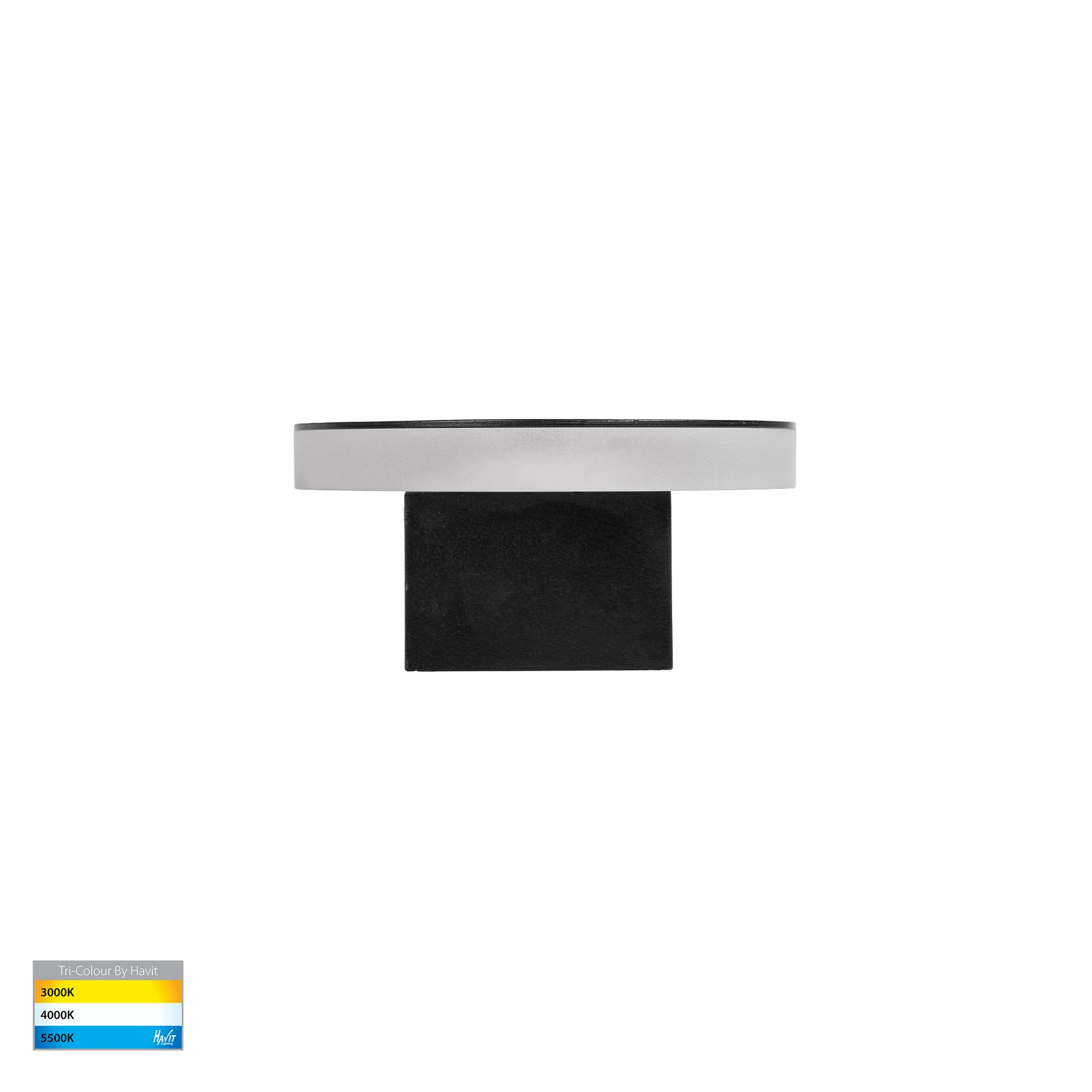 HV3562T-BLK - Barline Shadow Aluminium 600mm Black Wall Light - Image 3