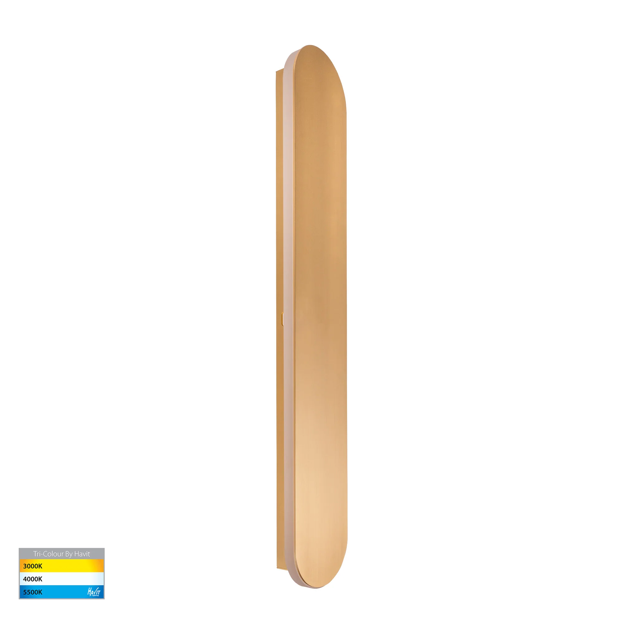 HV3562T-BR - Barline Shadow Aluminium Brass 600mm Wall Light - Image 3