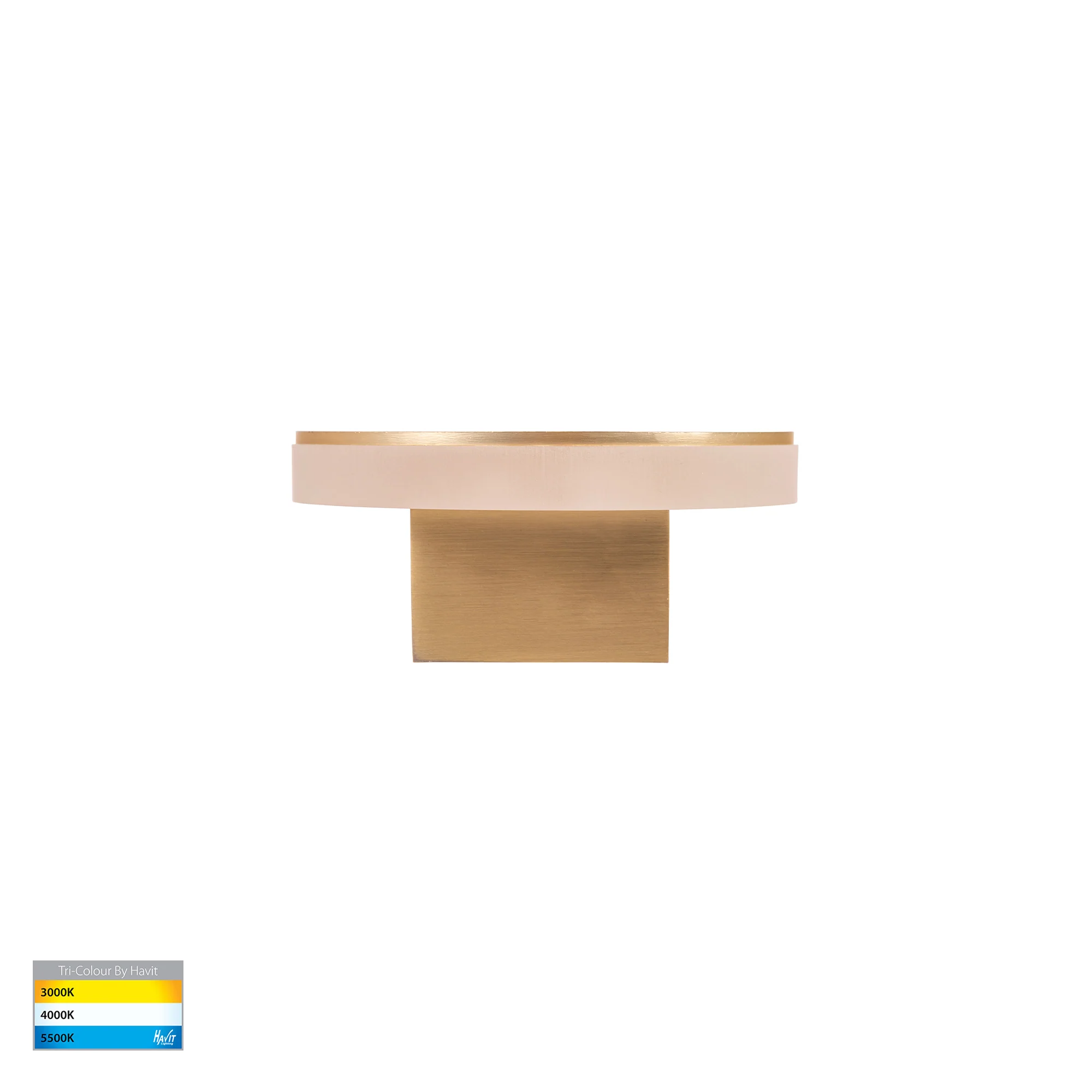 HV3562T-BR - Barline Shadow Aluminium Brass 600mm Wall Light - Image 4