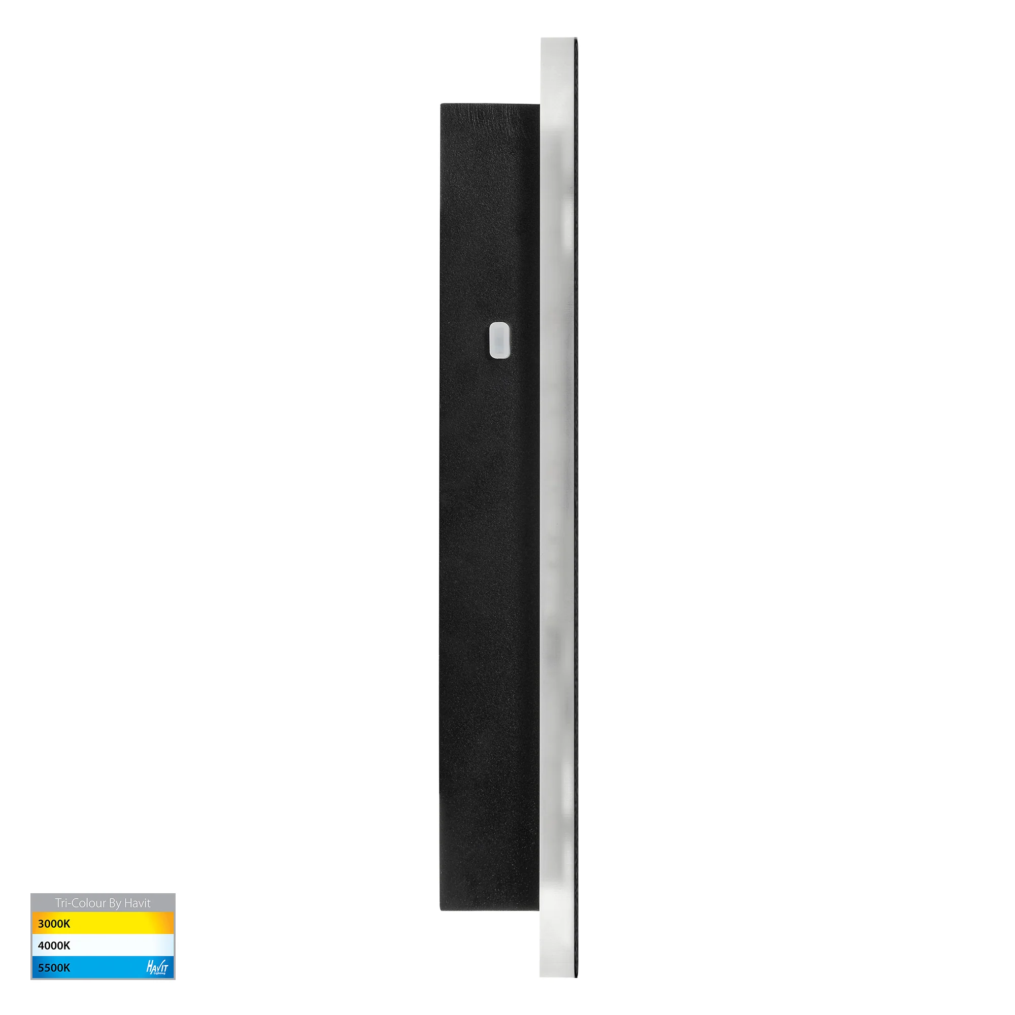 HV3571T-BLK - Barline Shadow Aluminium Black 300mm Wall Light - Image 3