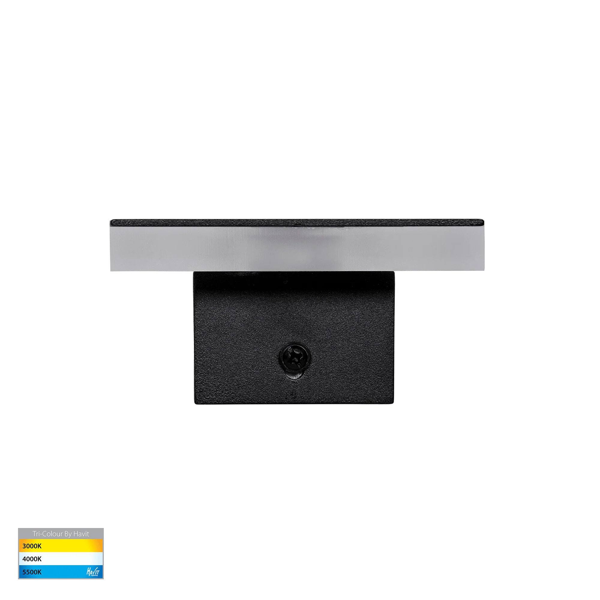 HV3571T-BLK - Barline Shadow Aluminium Black 300mm Wall Light - Image 4
