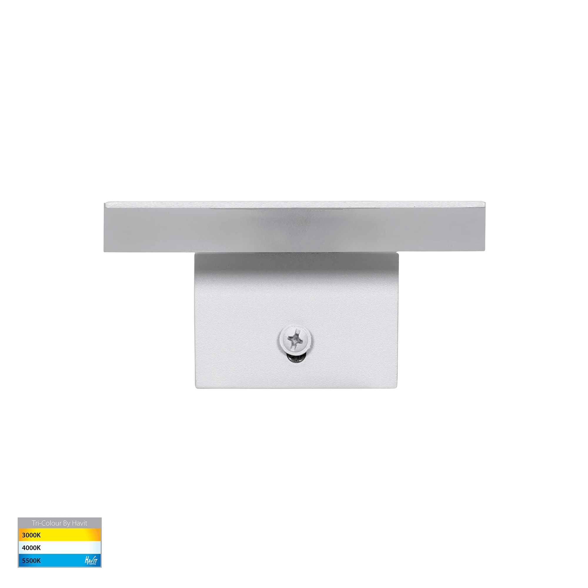 HV3571T-WHT - Barline Shadow Aluminium White 300mm Wall Light - Image 3