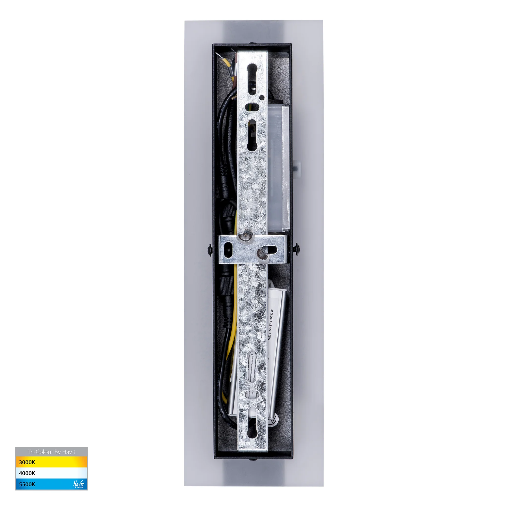 HV3581T-BLK - Barline Aluminium Black 300mm Wall Light - Image 5