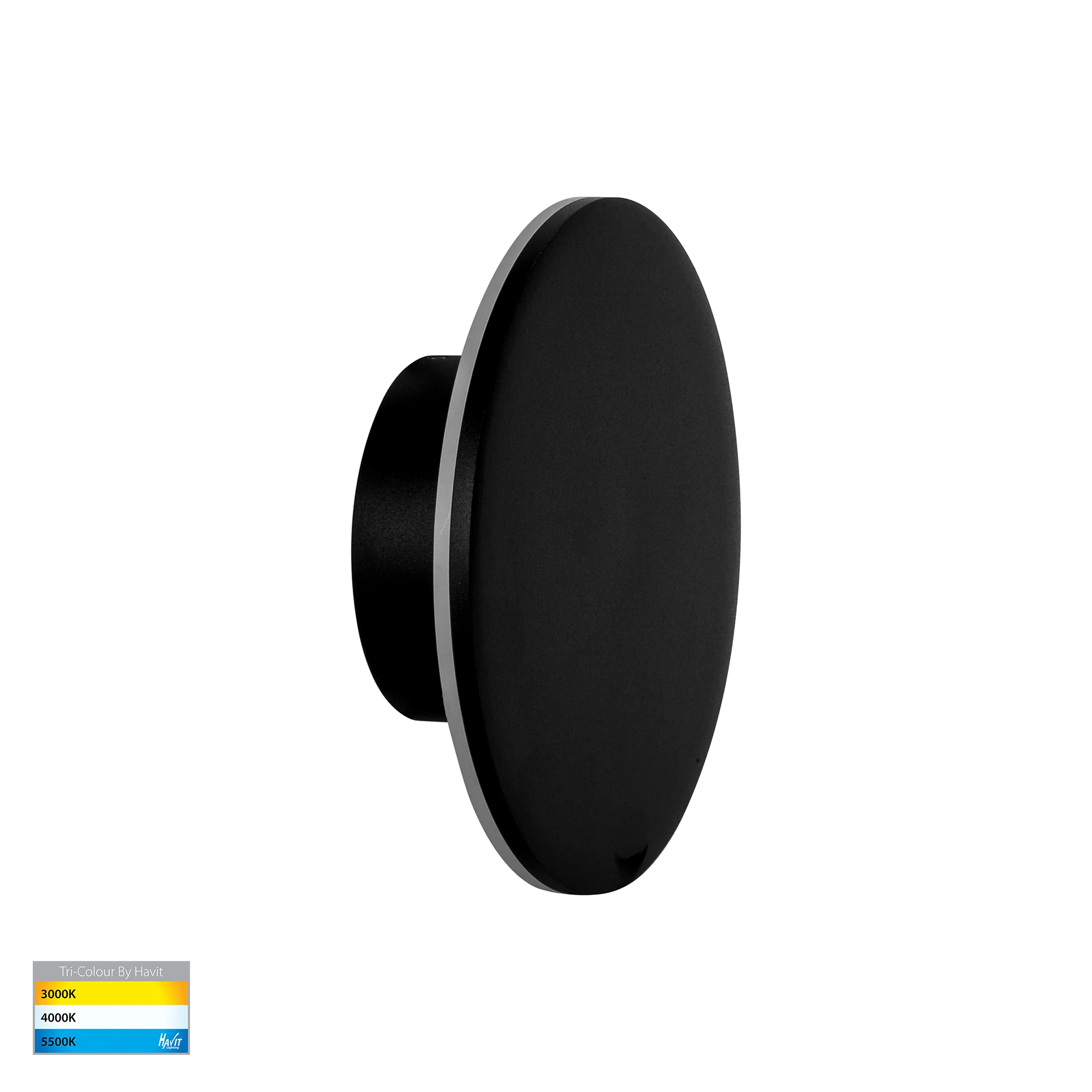 HV3591T-BLK - Halo Black TRI Colour LED Wall Light - Image 3