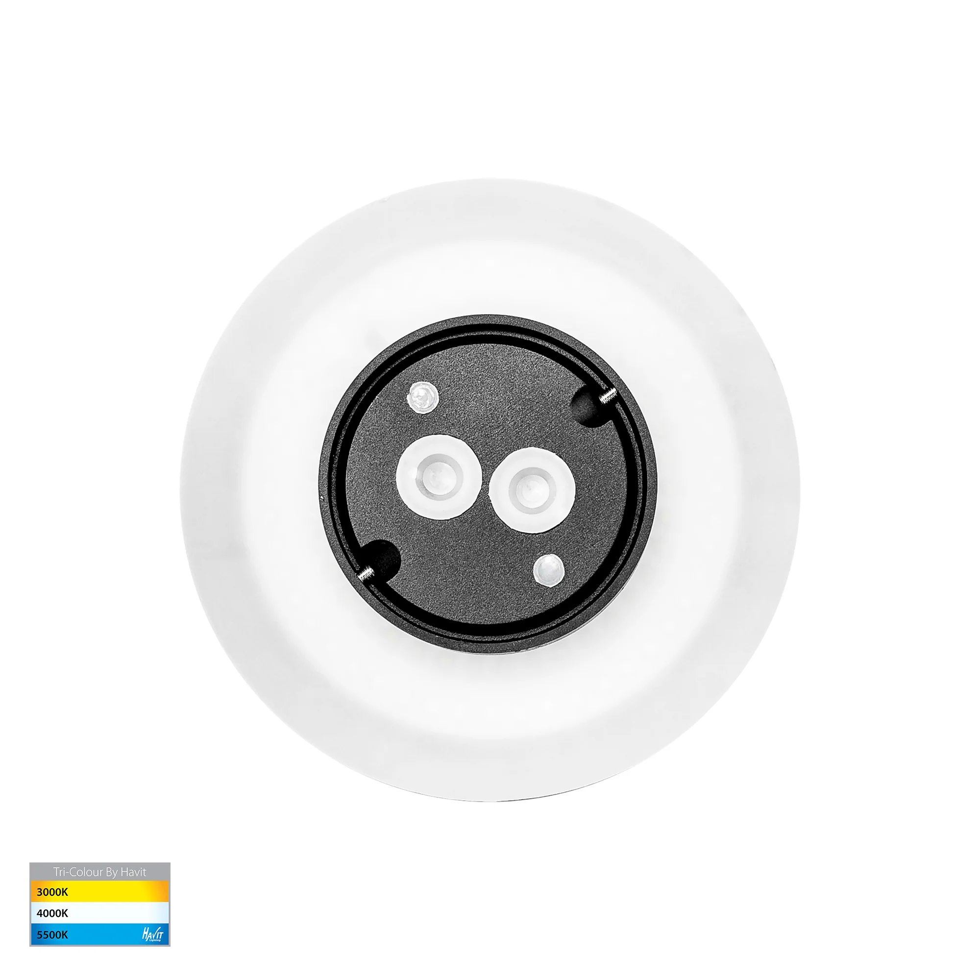 HV3591T-BLK - Halo Black TRI Colour LED Wall Light - Image 5