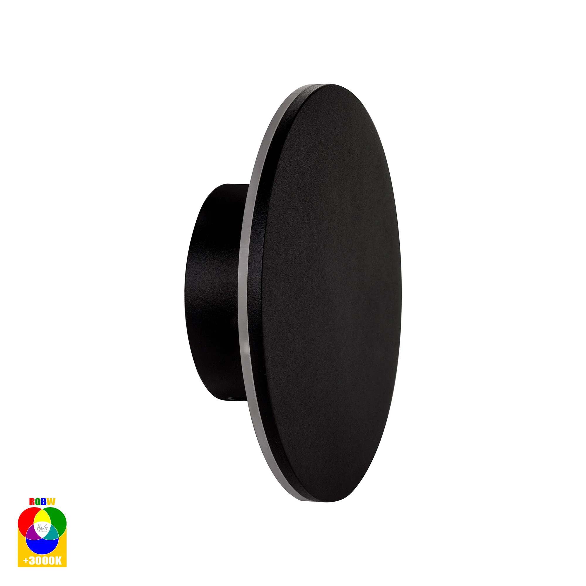 HV3592RGBW-BLK - Halo Black RGBW LED Wall Light - Image 3
