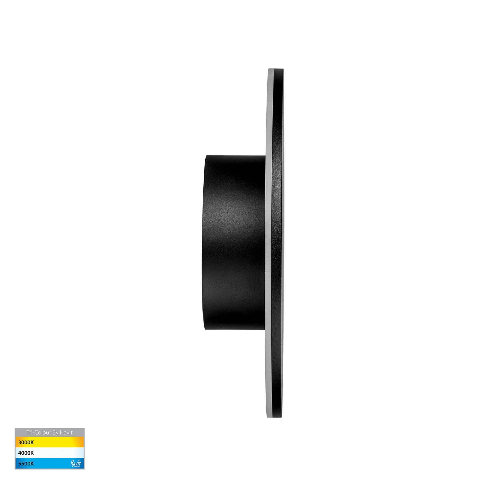 HV3592T-BLK - Halo Black TRI Colour LED Wall Light - Image 4