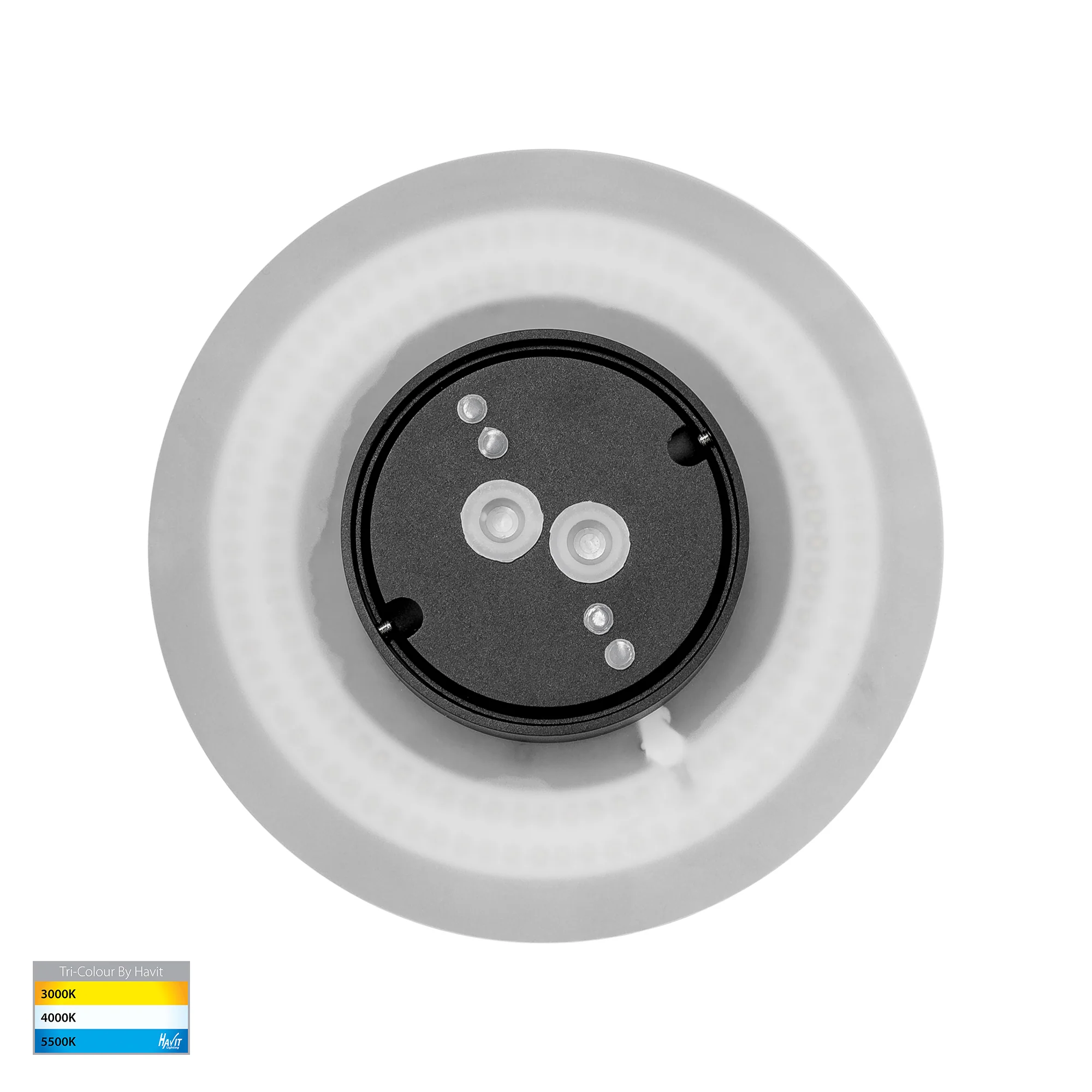 HV3592T-BLK - Halo Black TRI Colour LED Wall Light - Image 5