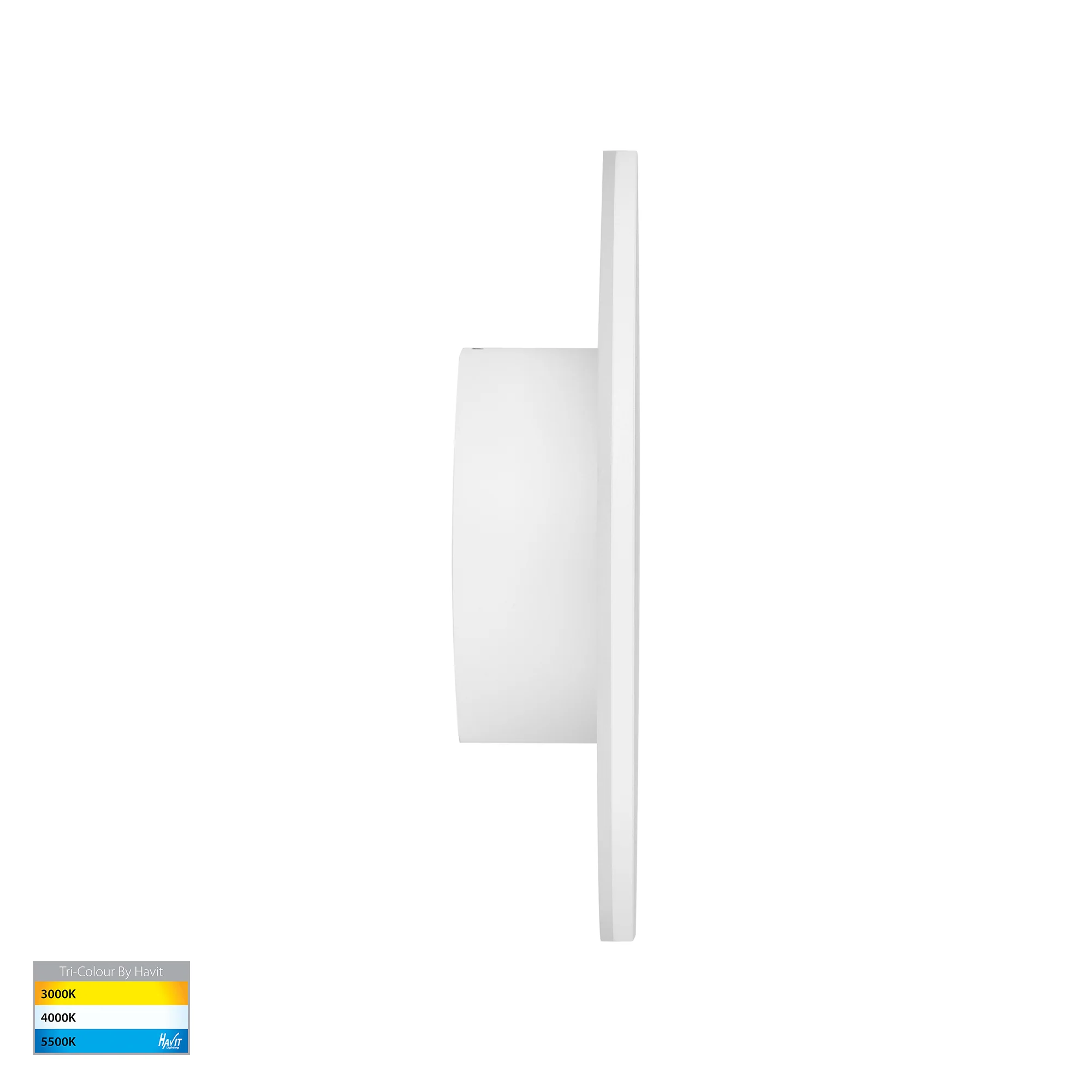 HV3592T-WHT - Halo White TRI Colour LED Wall Light - Image 4