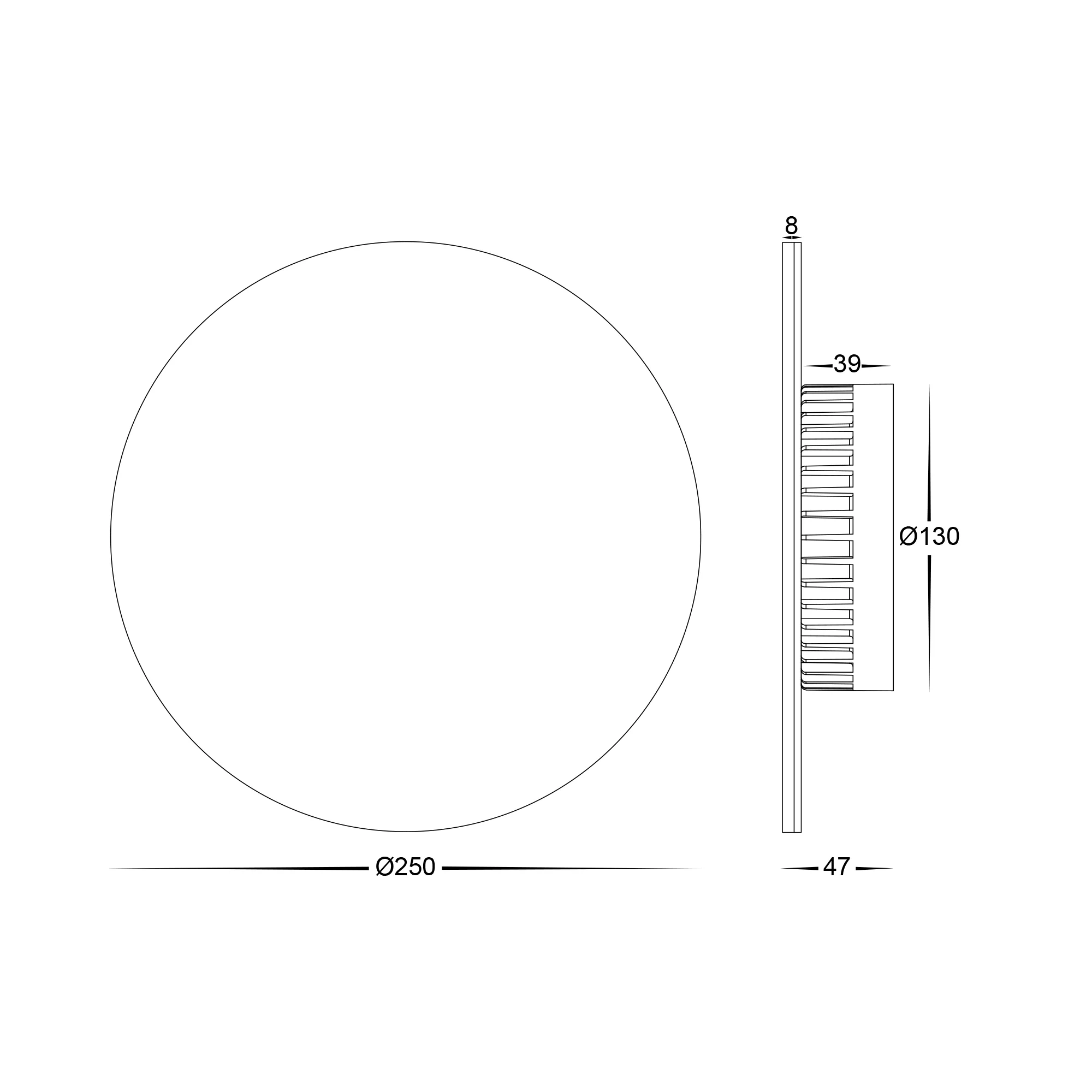 HV3593RGBW-BLK - Halo Black RGBW LED Wall Light - Image 2