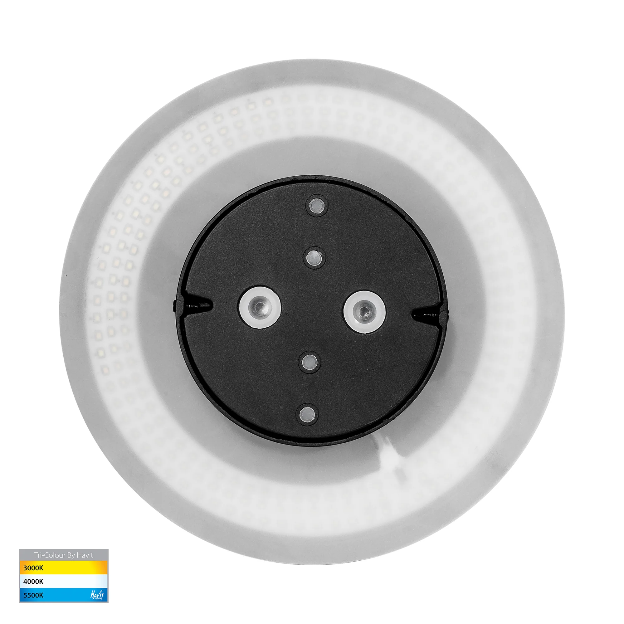 HV3593T-BLK - Halo Black TRI Colour LED Wall Light - Image 5