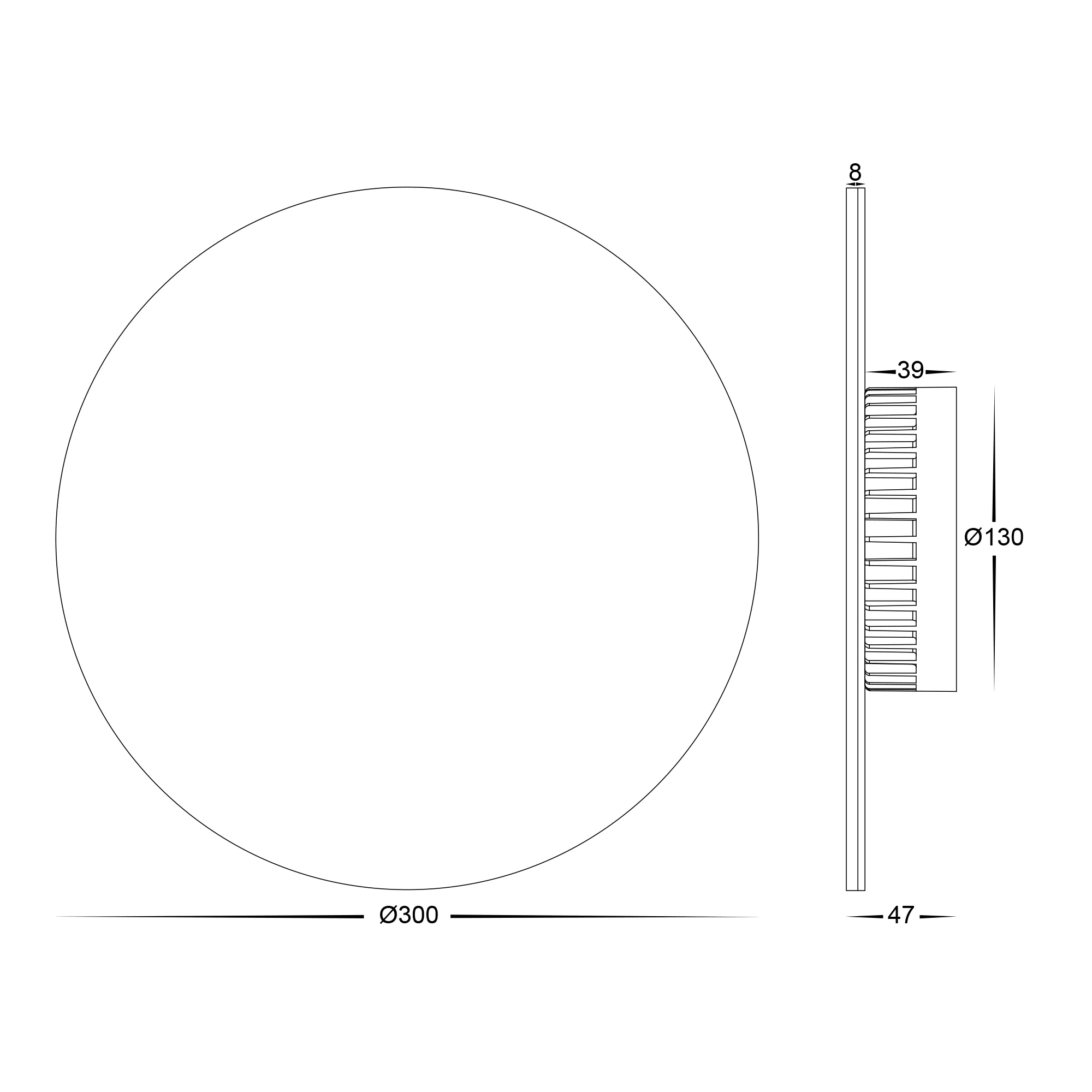 HV3594T-WHT - Halo White TRI Colour LED Wall Light - Image 2