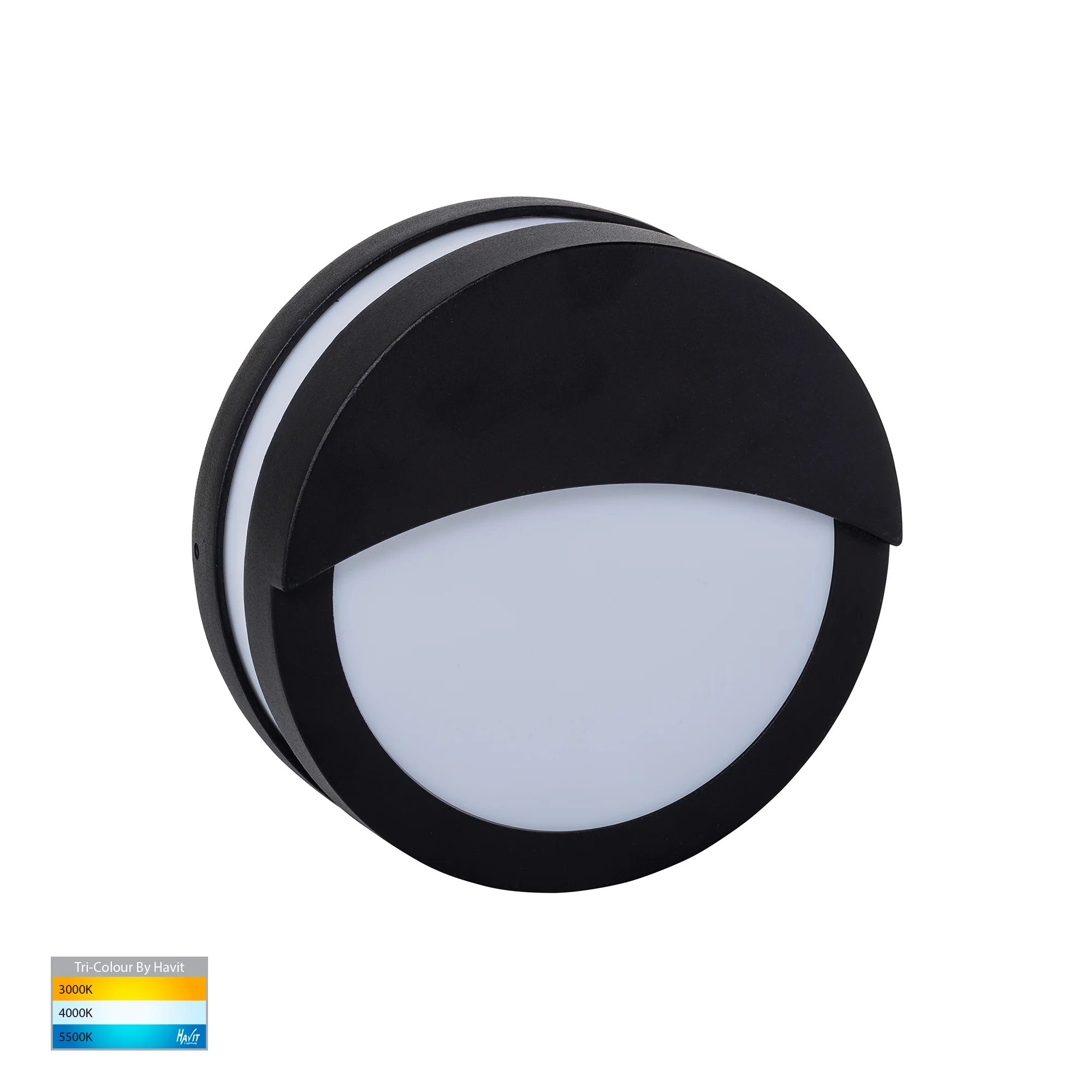 HV36012T-BLK - Roto Black LED Bunker Light with Eyelid - Image 3