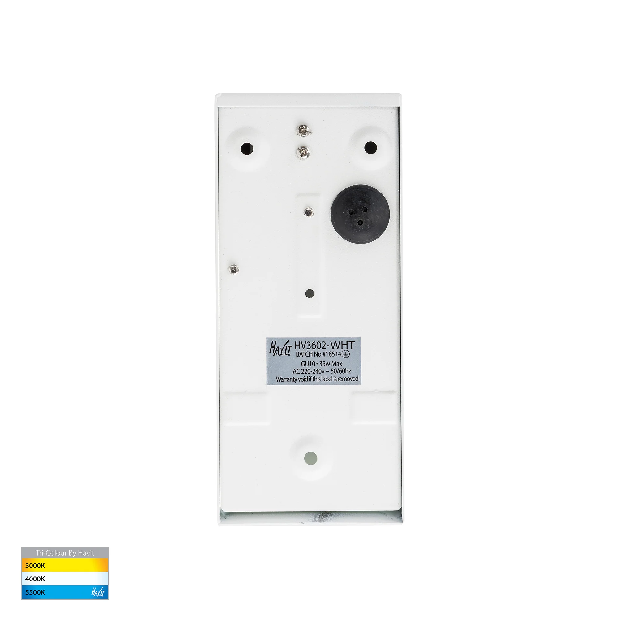 HV3602T-WHT- HV3605T-WHT -Taper White TRI Colour LED Wedge Wall Light - Image 5