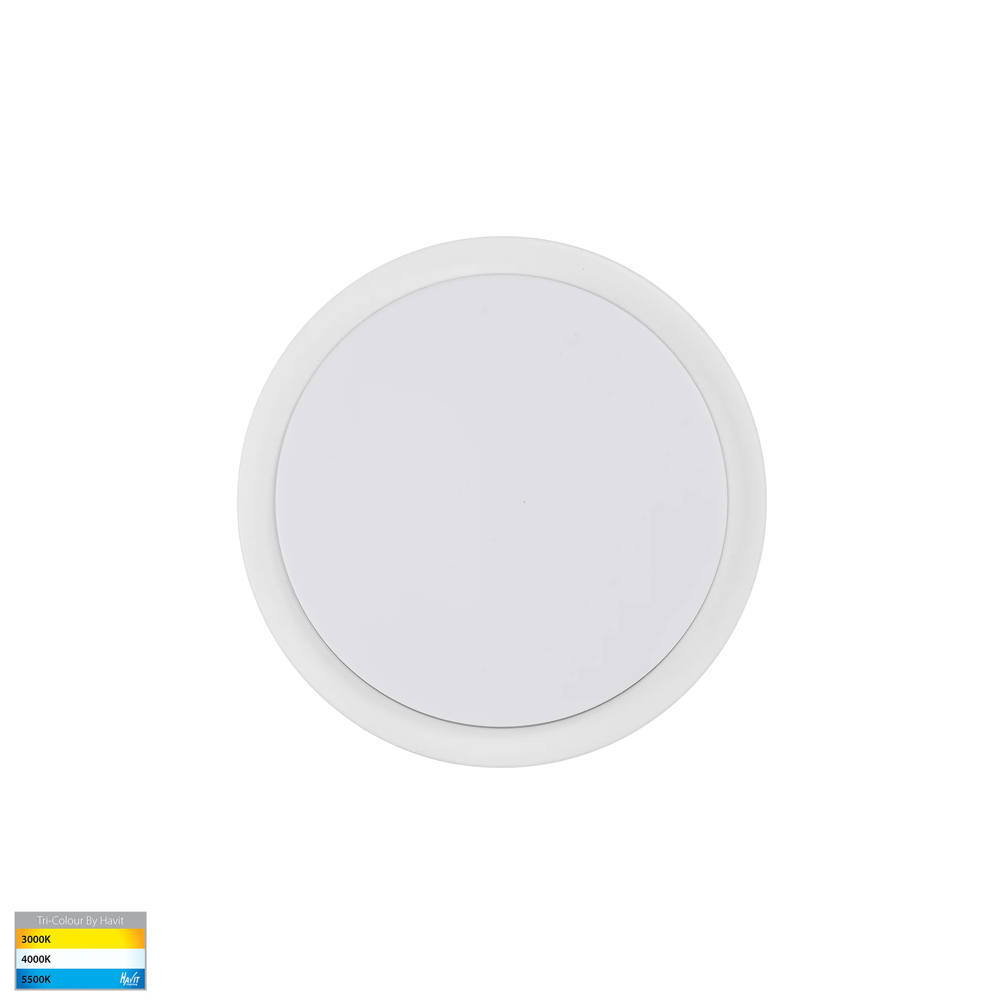 HV36051T-WHT- Liptor White 10w Ceiling Mounted LED Oyster - Image 3