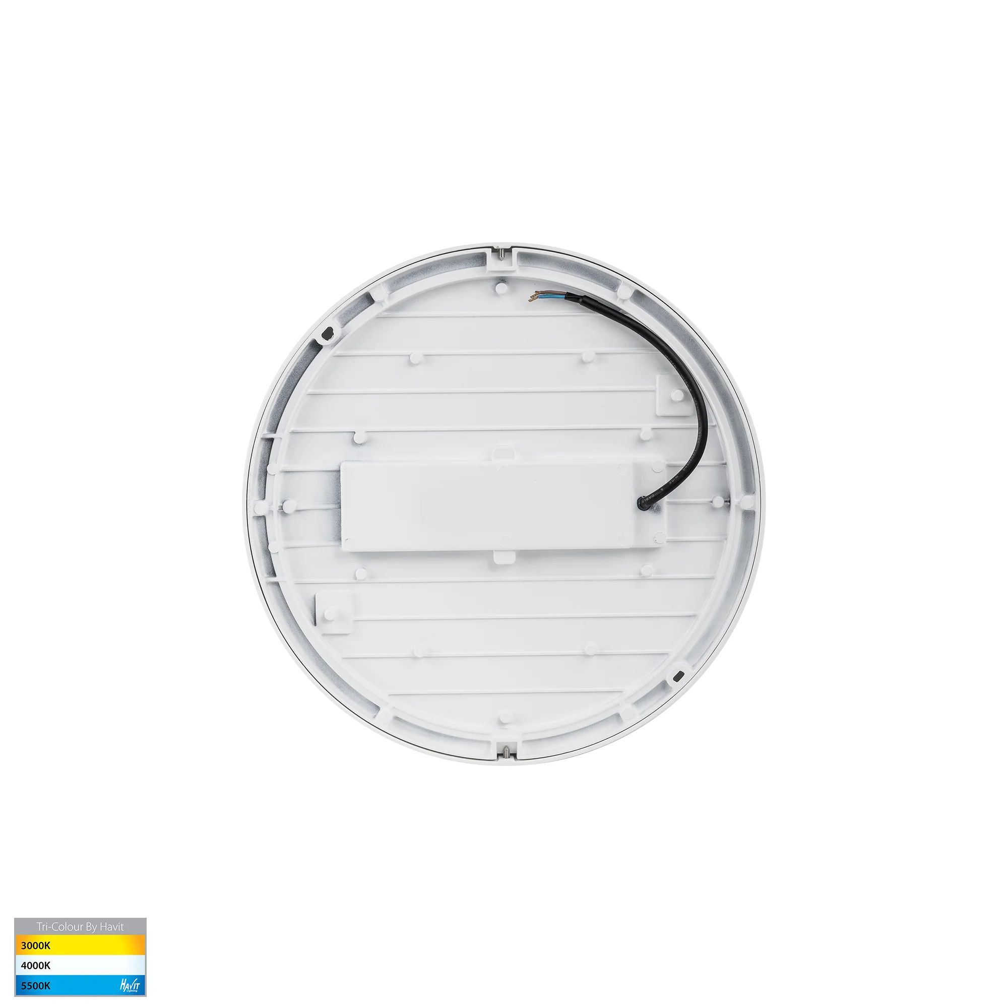 HV36051T-WHT- Liptor White 10w Ceiling Mounted LED Oyster - Image 5