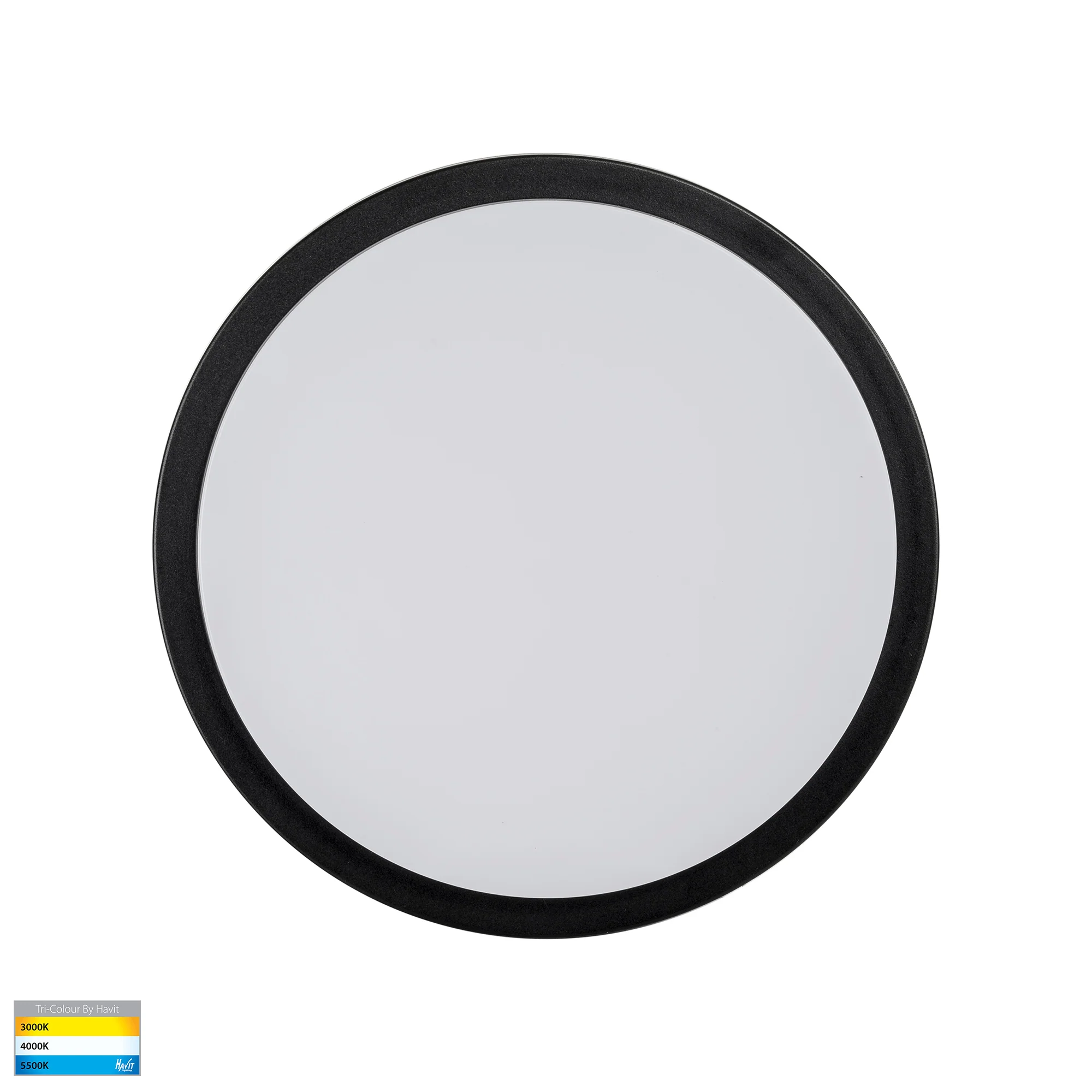 HV36053T-BLK - Liptor Black 30w Ceiling Mounted LED Oyster - Image 3