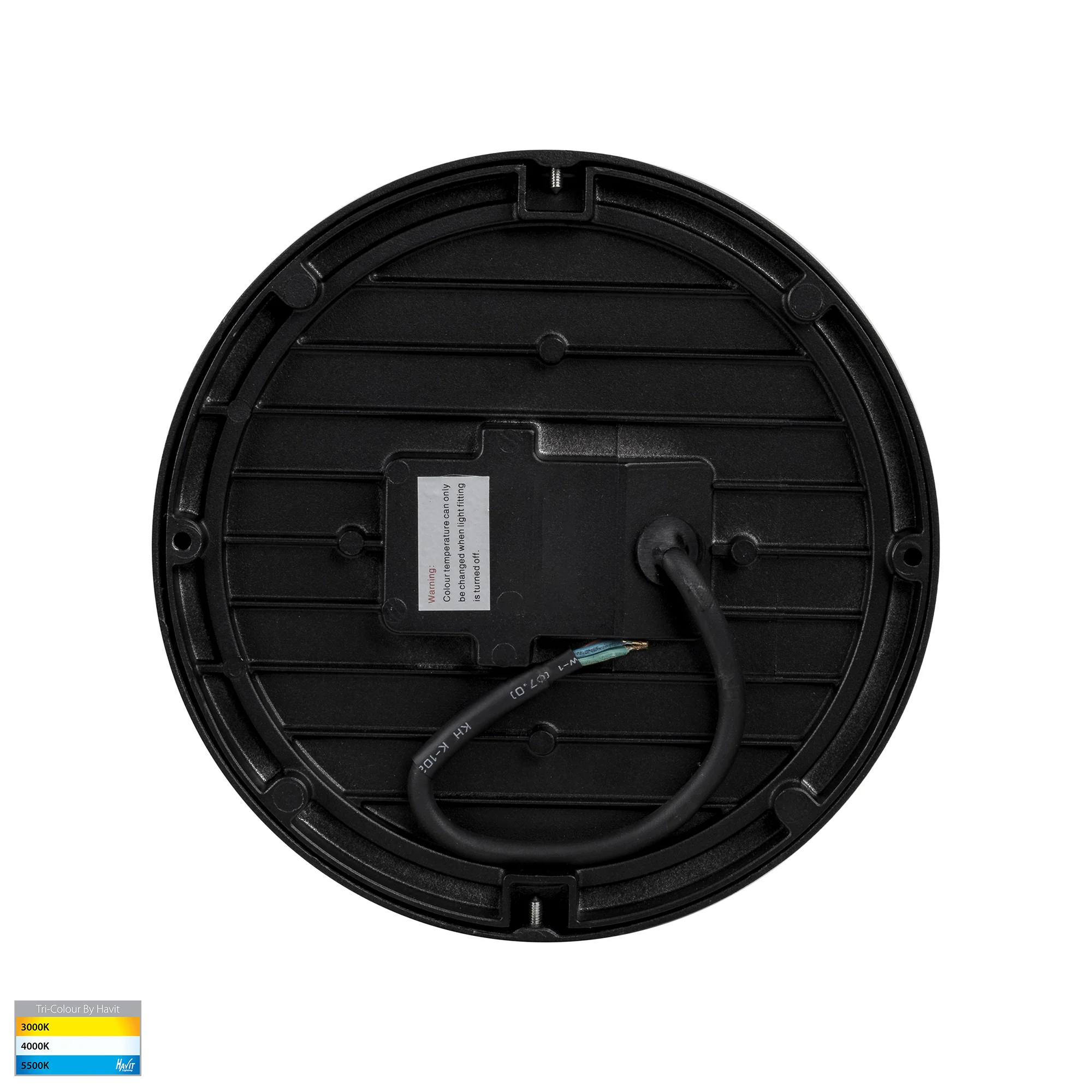 HV36053T-BLK - Liptor Black 30w Ceiling Mounted LED Oyster - Image 5