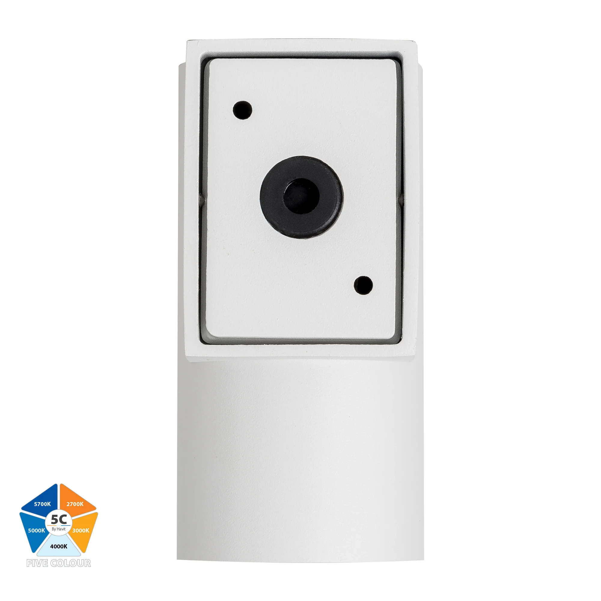 HV3625S-ALUWHT- Aries Aluminium White Fixed Down LED Wall Light - Image 5