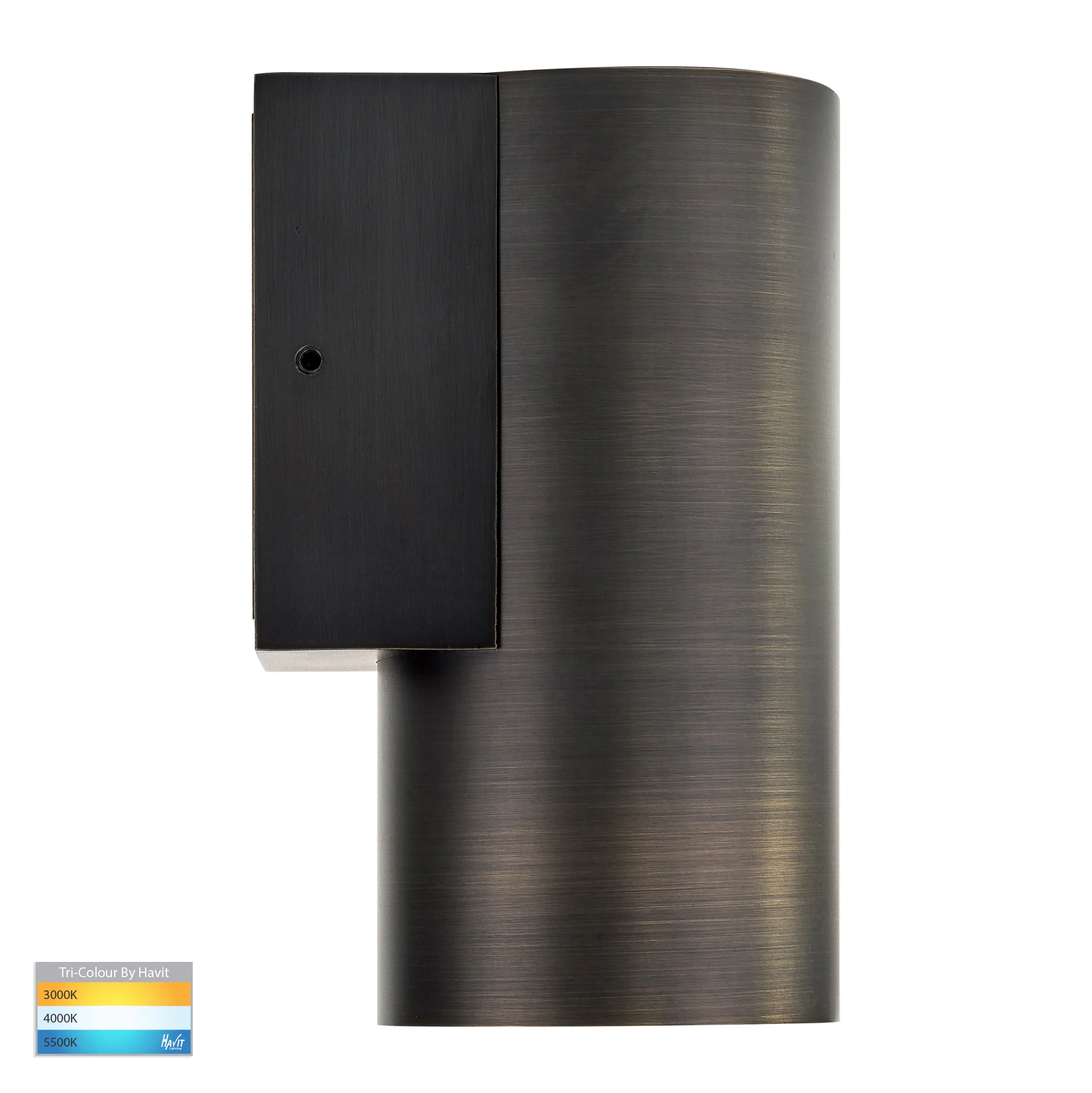 HV3625T-AB - Aries Antique Brass LED Fixed Down Wall Light - Image 3