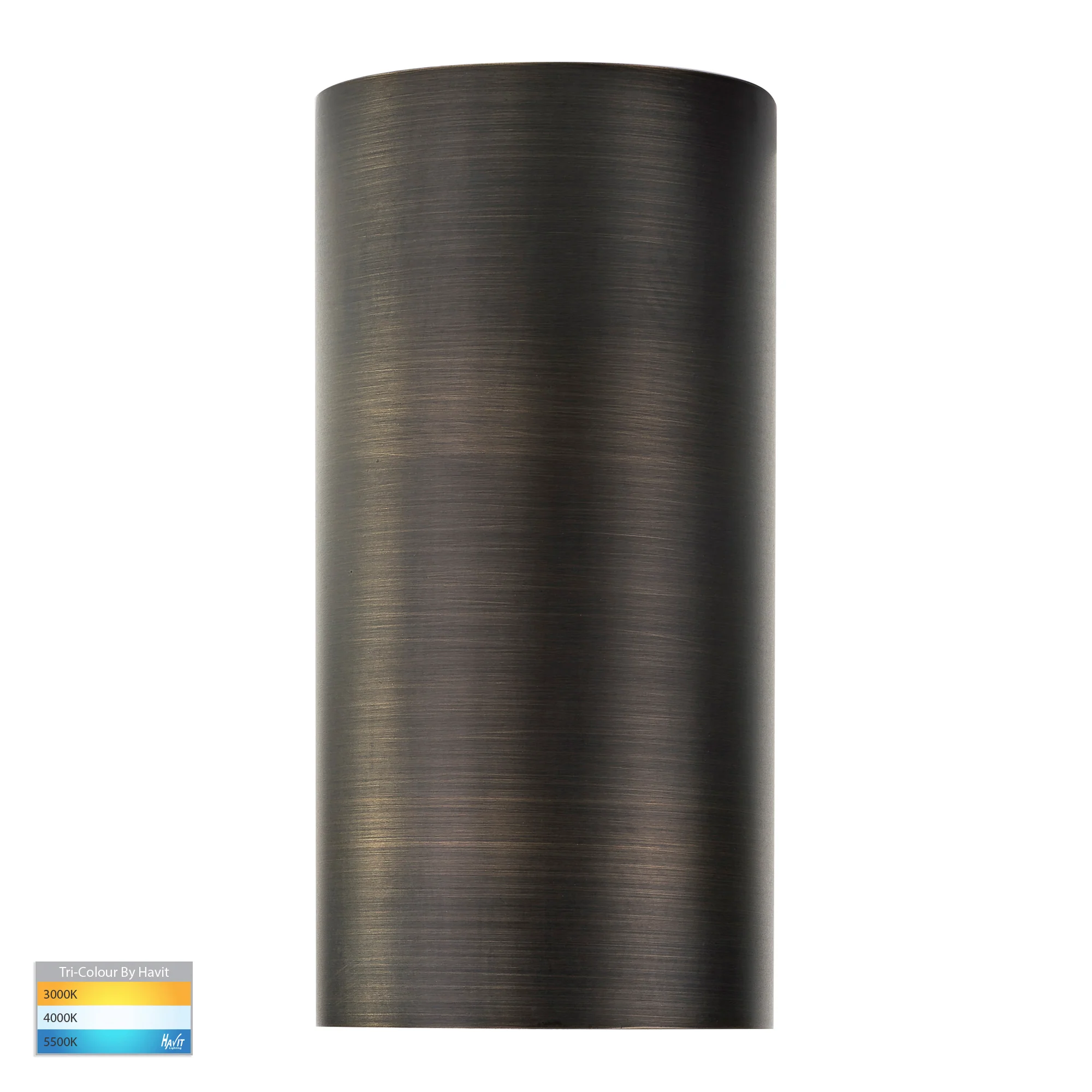 HV3625T-AB - Aries Antique Brass LED Fixed Down Wall Light - Image 4