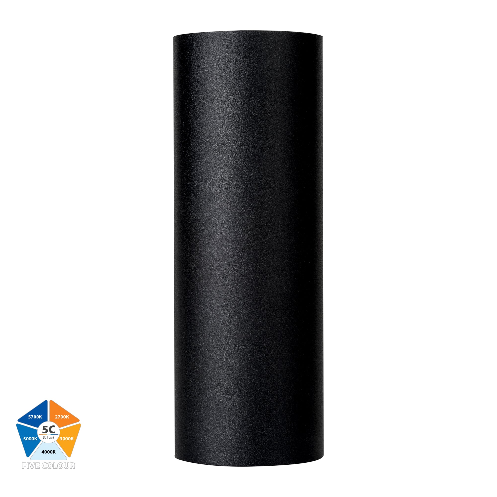 HV3626S-ALUBLK- Aries Aluminium Black Up & Down LED Wall Light - Image 4