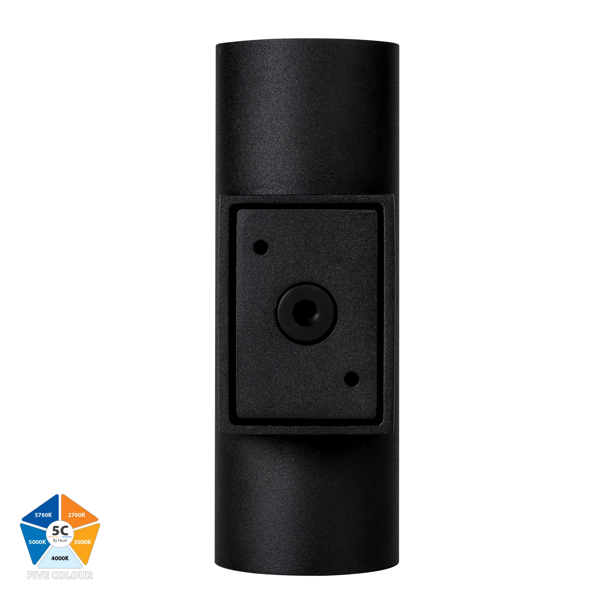 HV3626S-ALUBLK- Aries Aluminium Black Up & Down LED Wall Light - Image 5