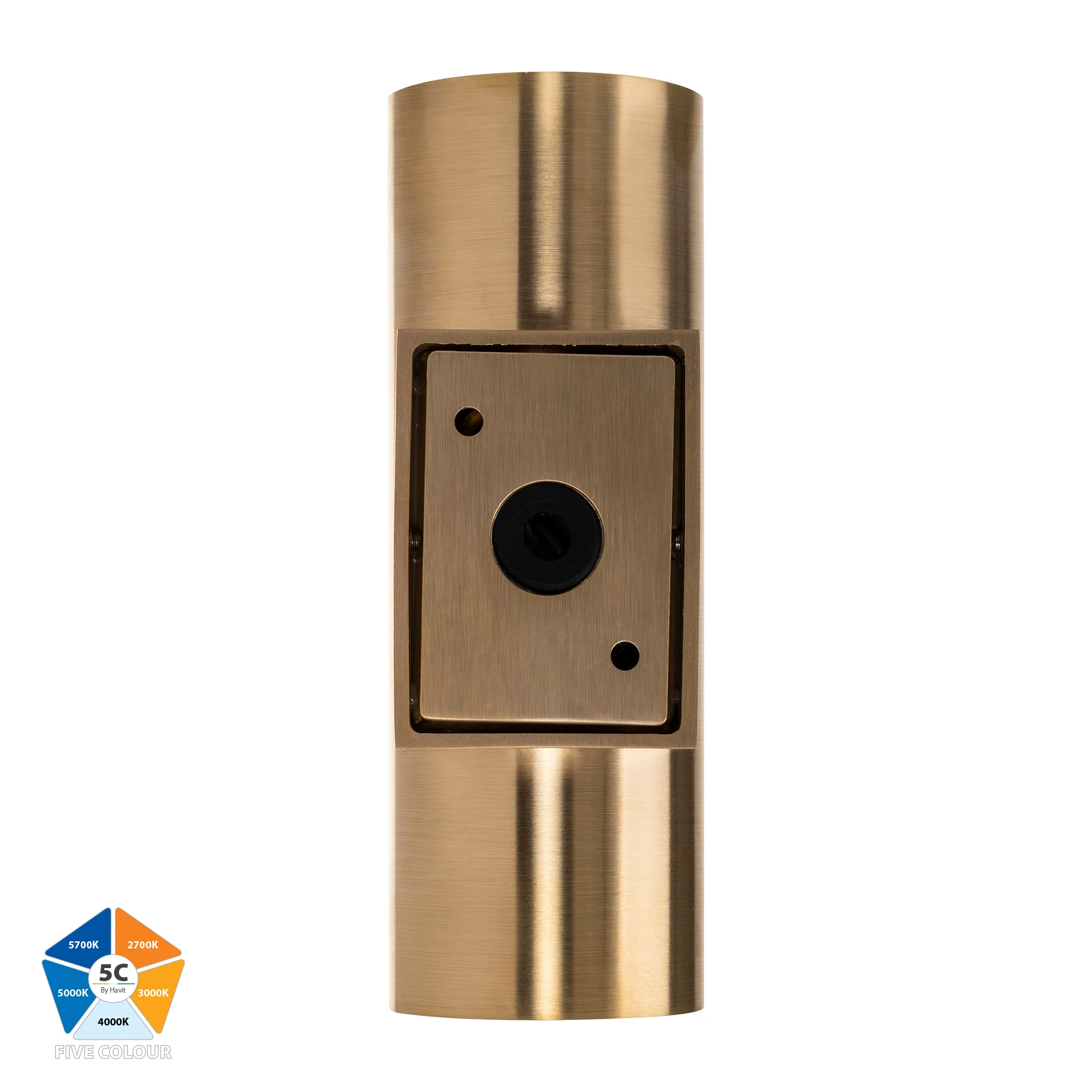 HV3626S-BR- Aries Solid Brass Up & Down LED Wall Light - Image 5