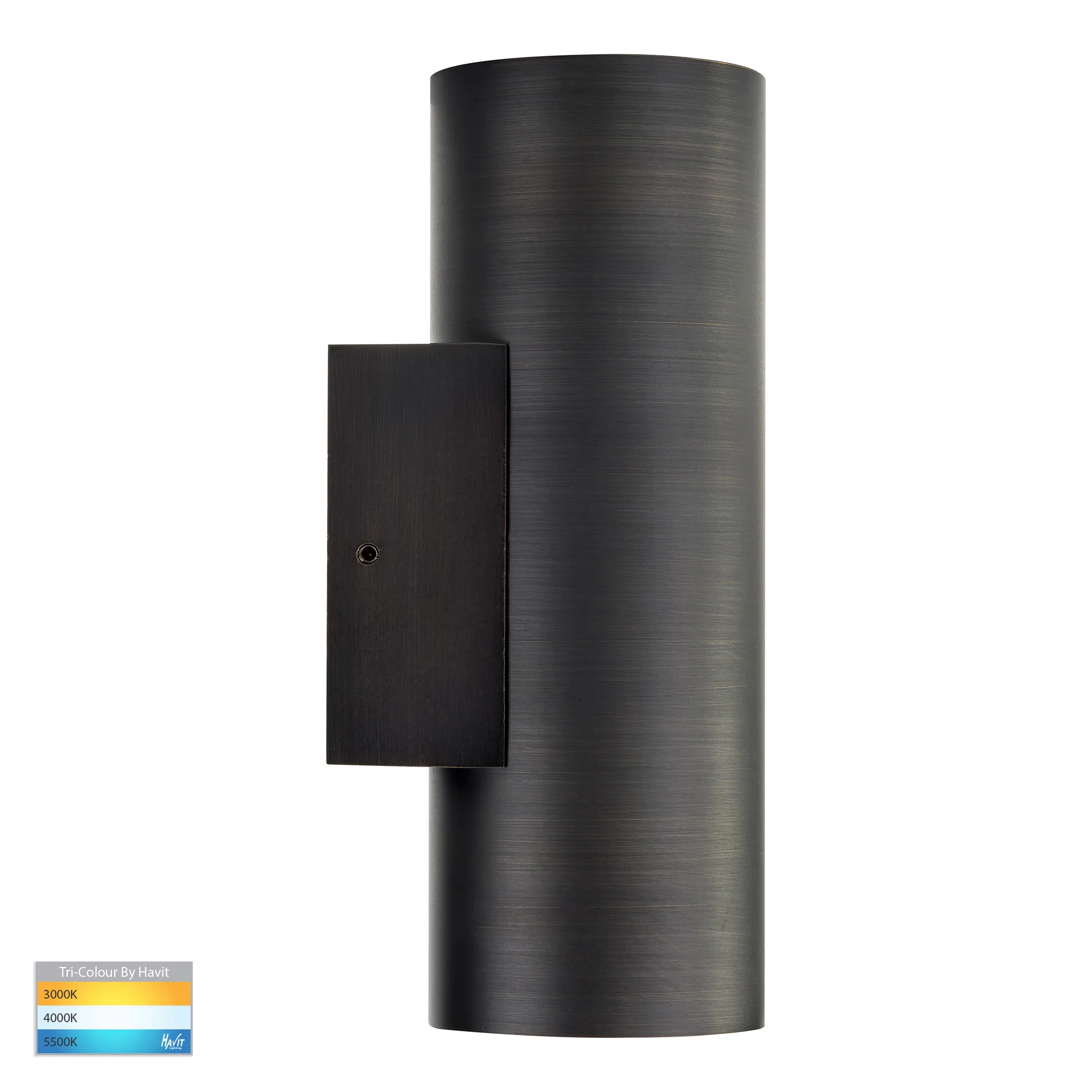 HV3626T-AB - Aries Antique Brass LED Up & Down Wall Light - Image 3