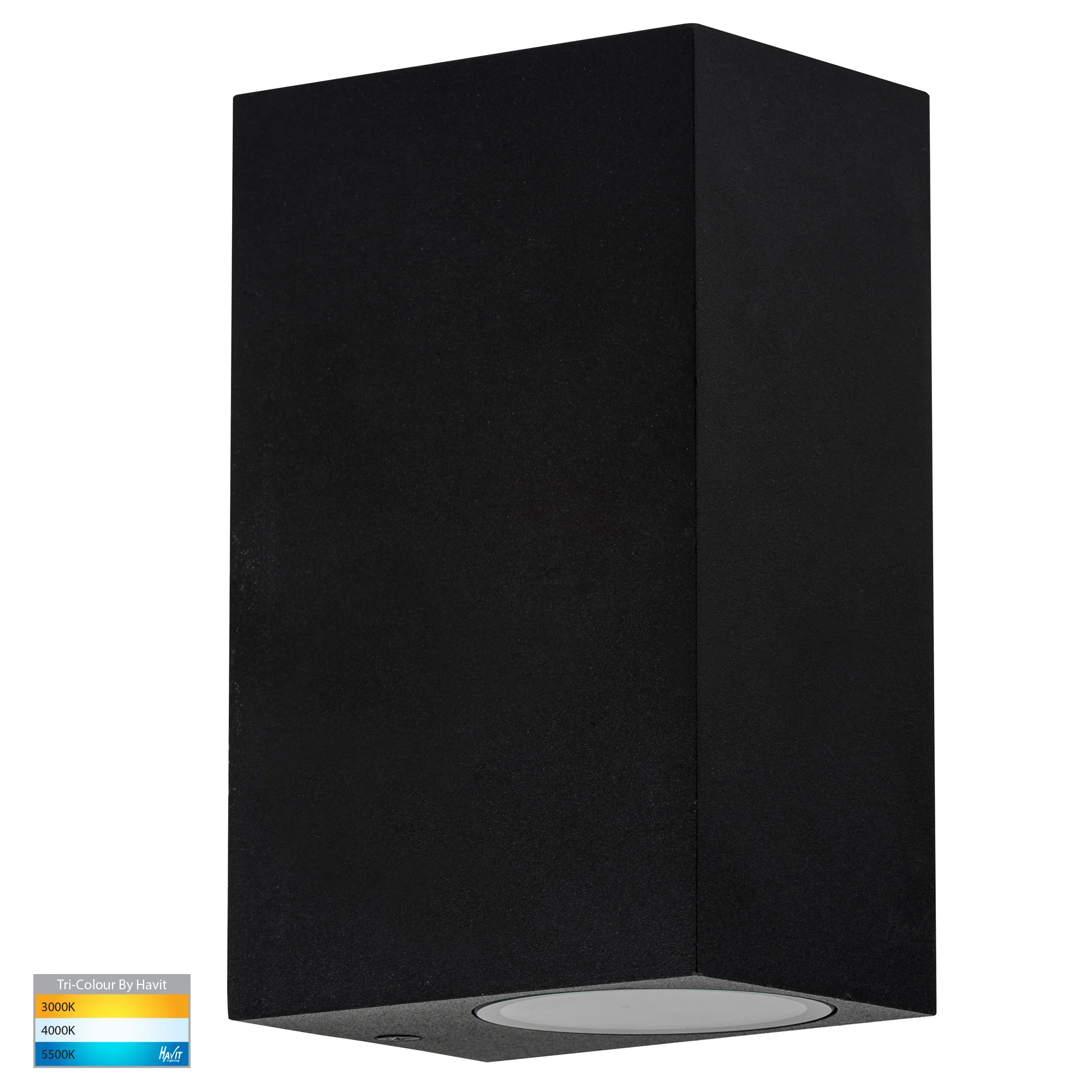 HV3632T-BLK - Accord Black TRI Colour Up & Down LED Wall Light