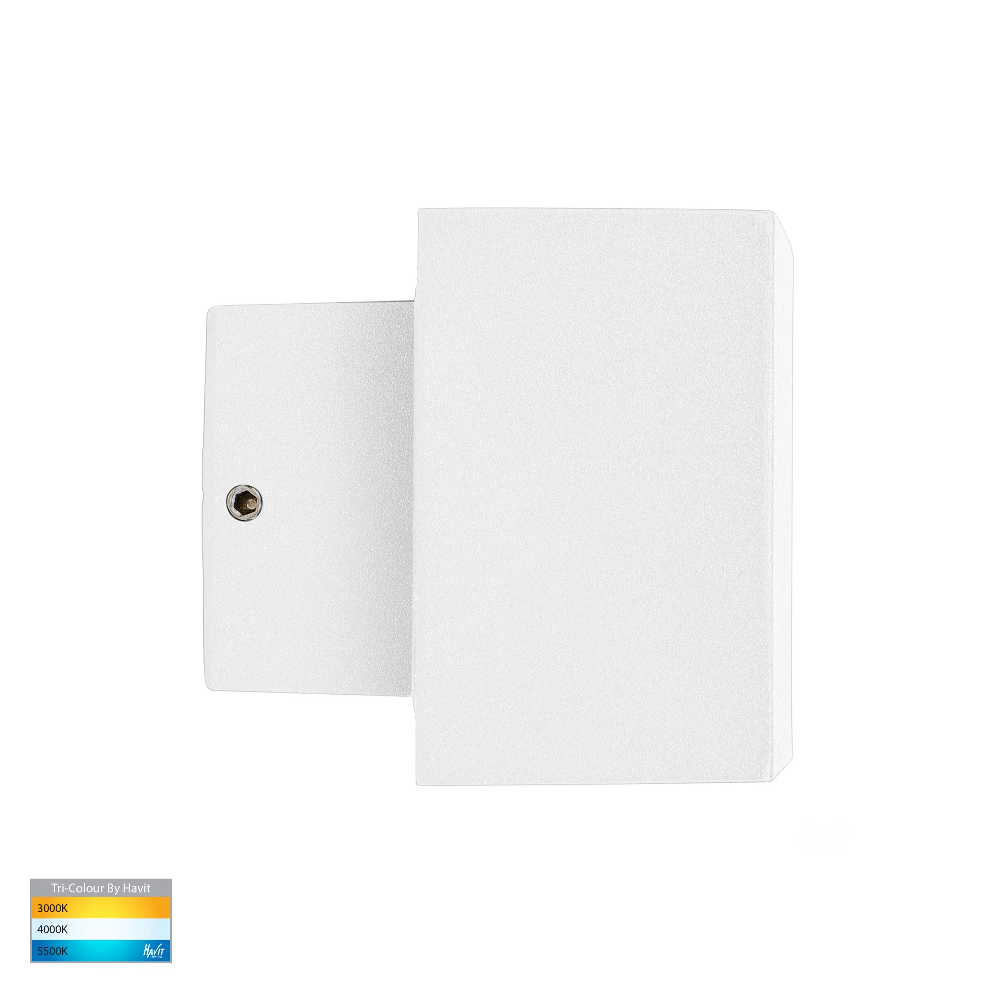 HV3639T-WHT - Blokk White Up & Down LED Wall Light - Image 3