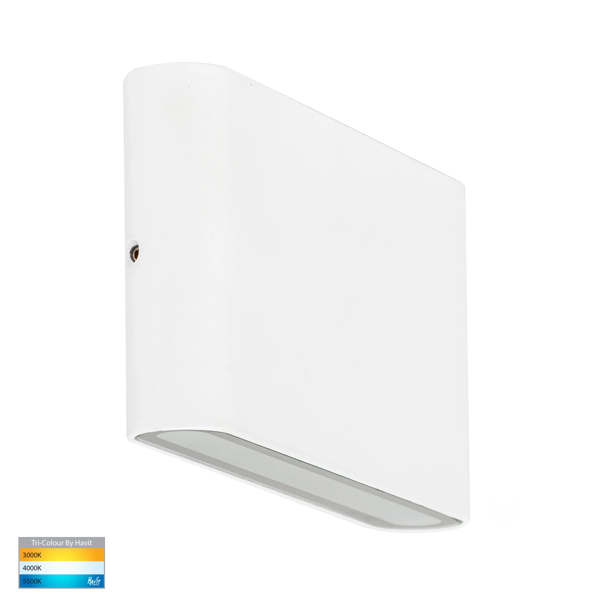 HV3644T-WHT - Lisse White Up & Down TRI Colour LED Wall Light - Image 3