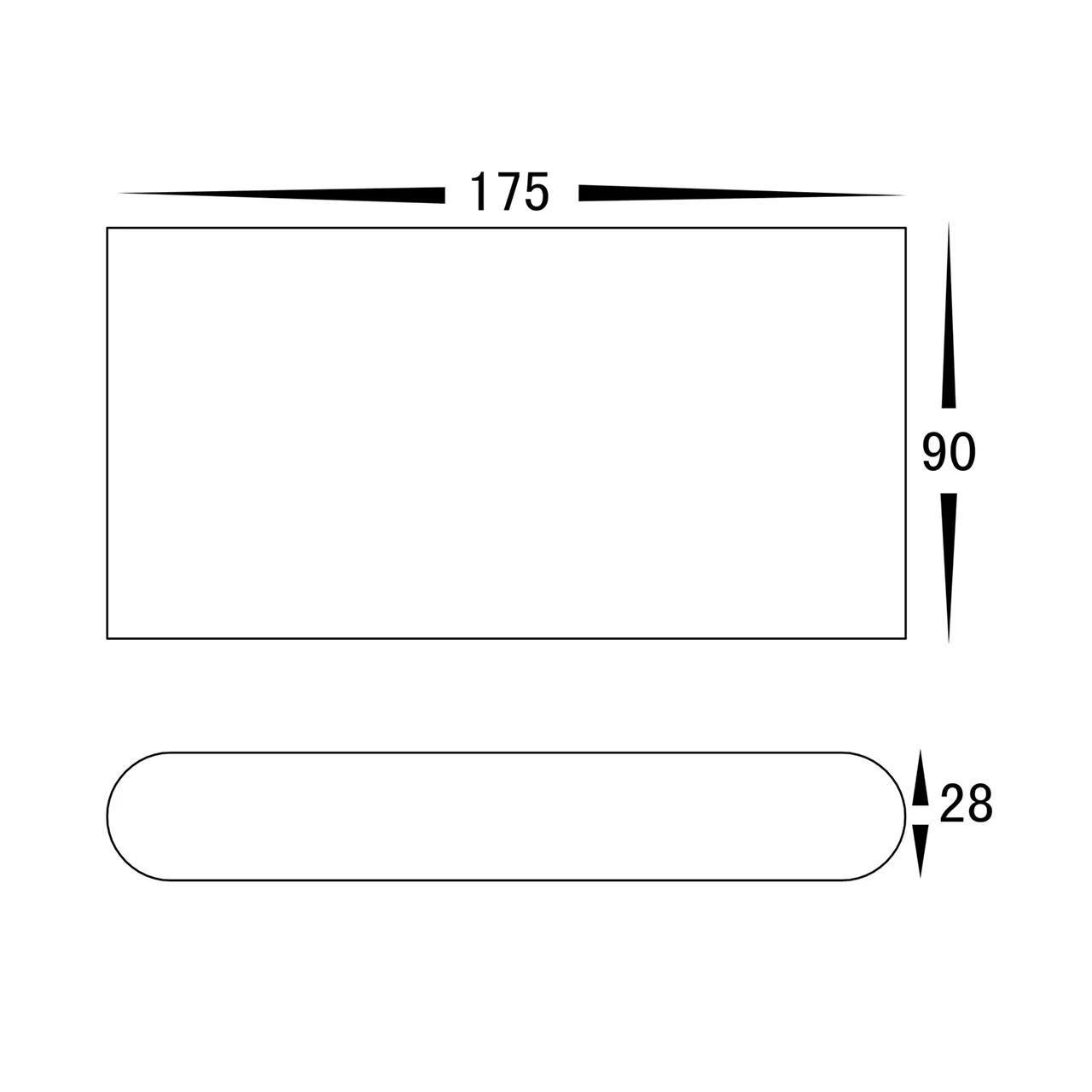 HV3644RGBW-WHT - Lisse White Up & Down RGBW LED Wall Light - Image 2