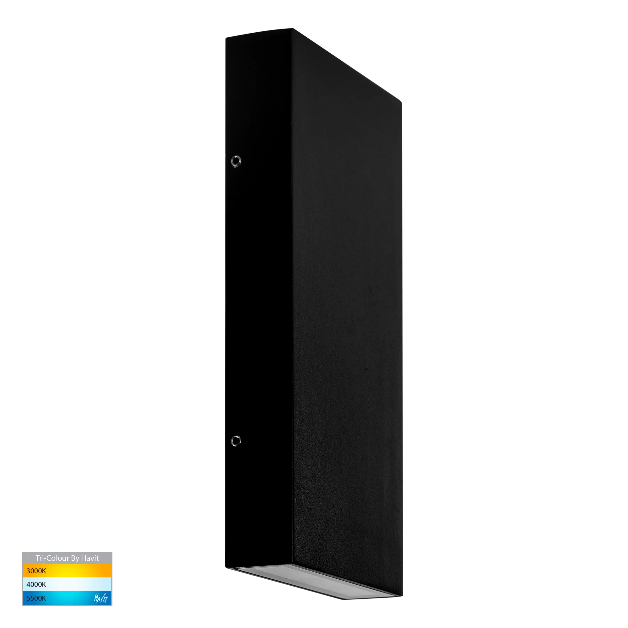 HV3649T-BLK - Essil Black Up & Down LED Wall Light - Image 3