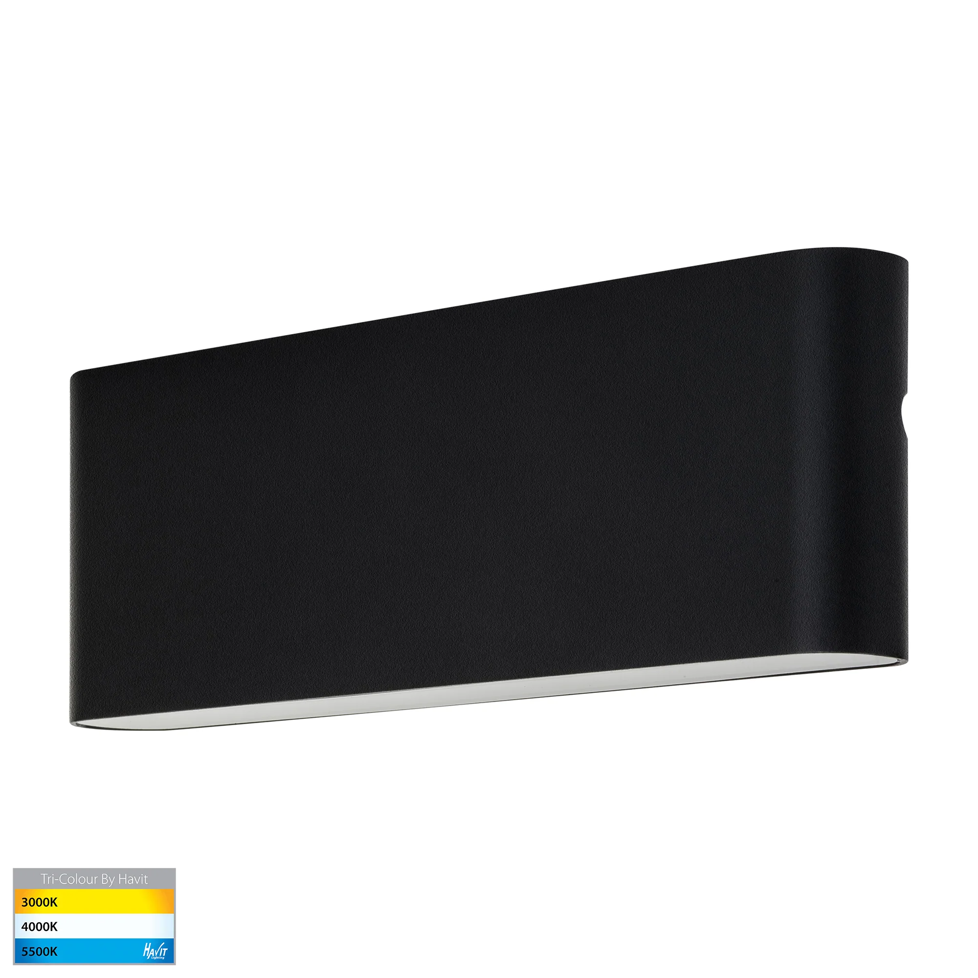 HV3652T-BLK - Lisse Black Fixed Down LED Wall Light - Image 3