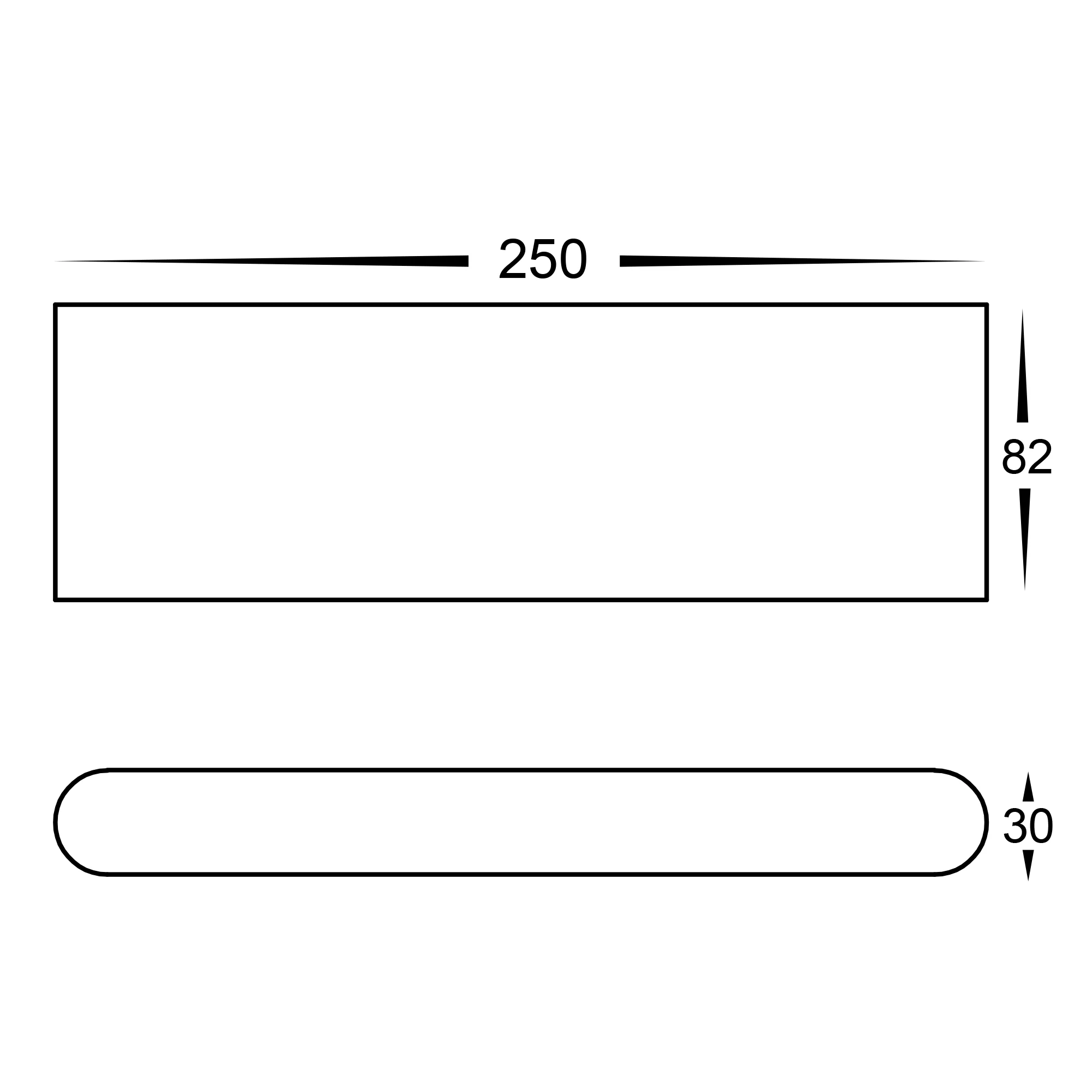 HV3652T-WHT- Lisse White Fixed Down LED Wall Light - Image 2