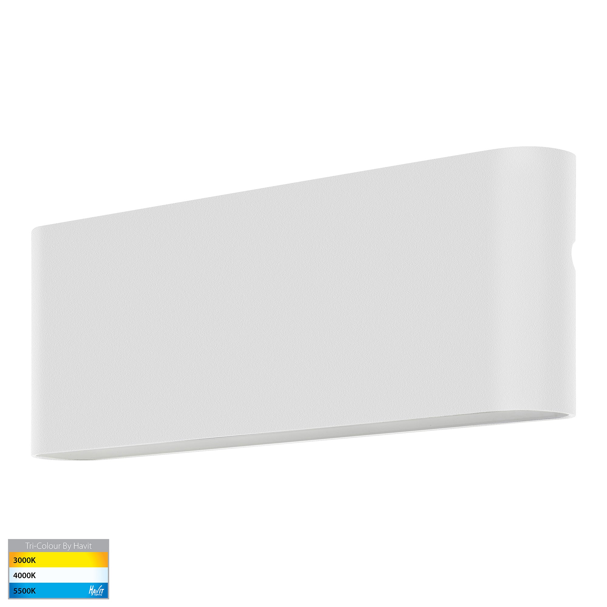 HV3652T-WHT- Lisse White Fixed Down LED Wall Light - Image 3