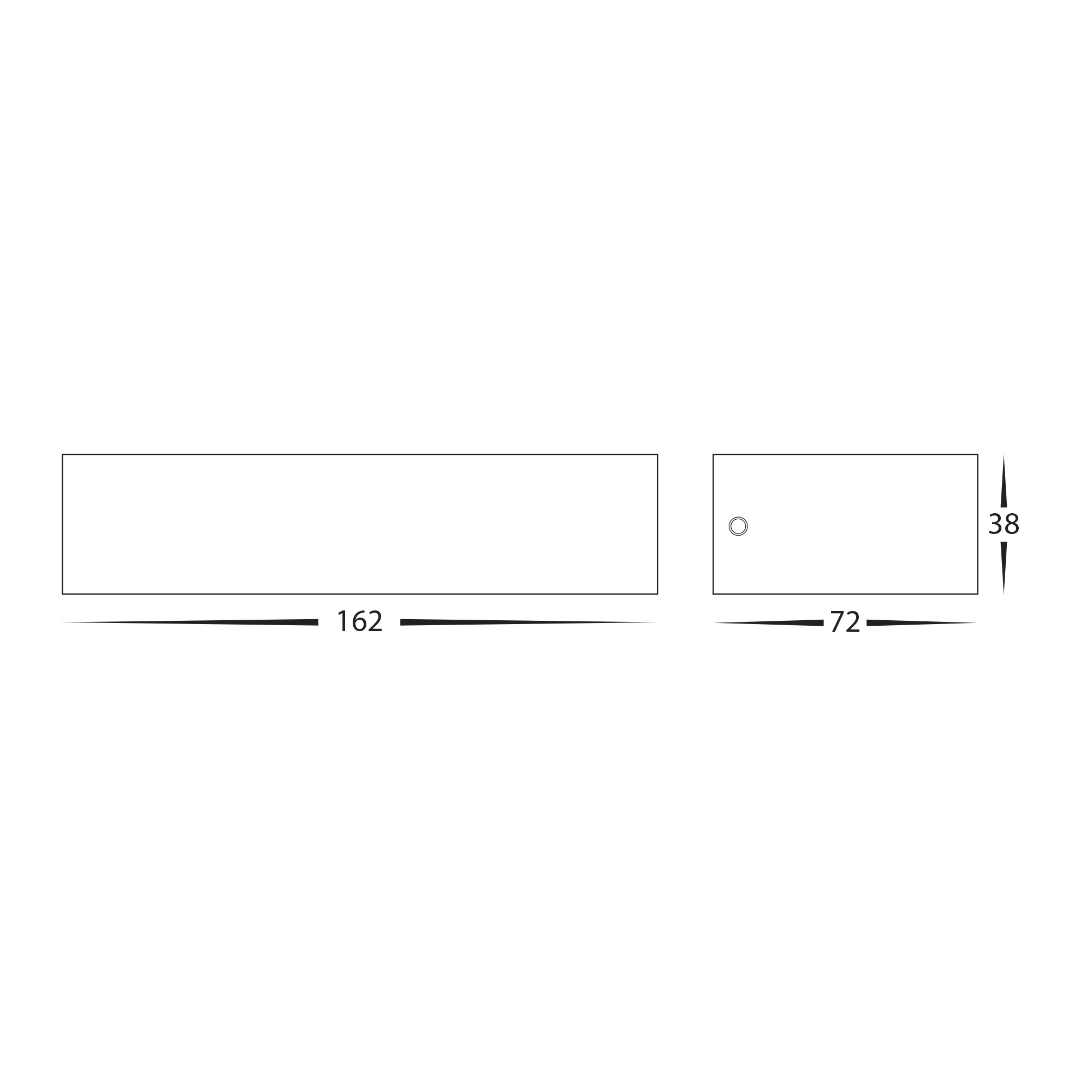 HV3654T-WHT - Siena White LED Uplighter Wall Light - Image 2