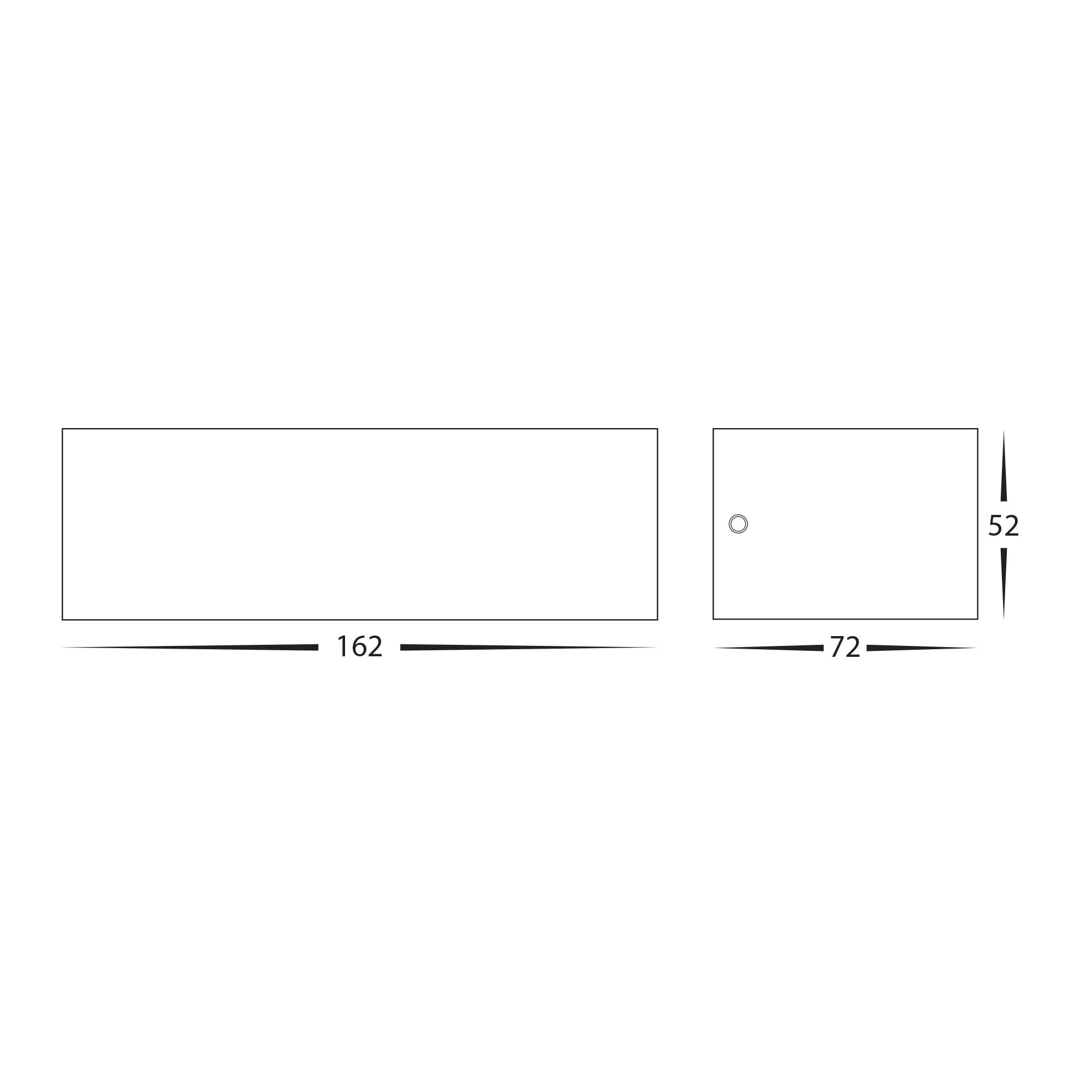 HV3655T-BLK - Siena Black LED Up & Down Wall Light - Image 2